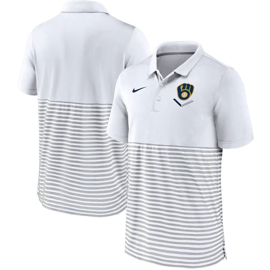 Camisa Polo Nike Milwaukee Brewers - Branca - OGJERSEYSHOP