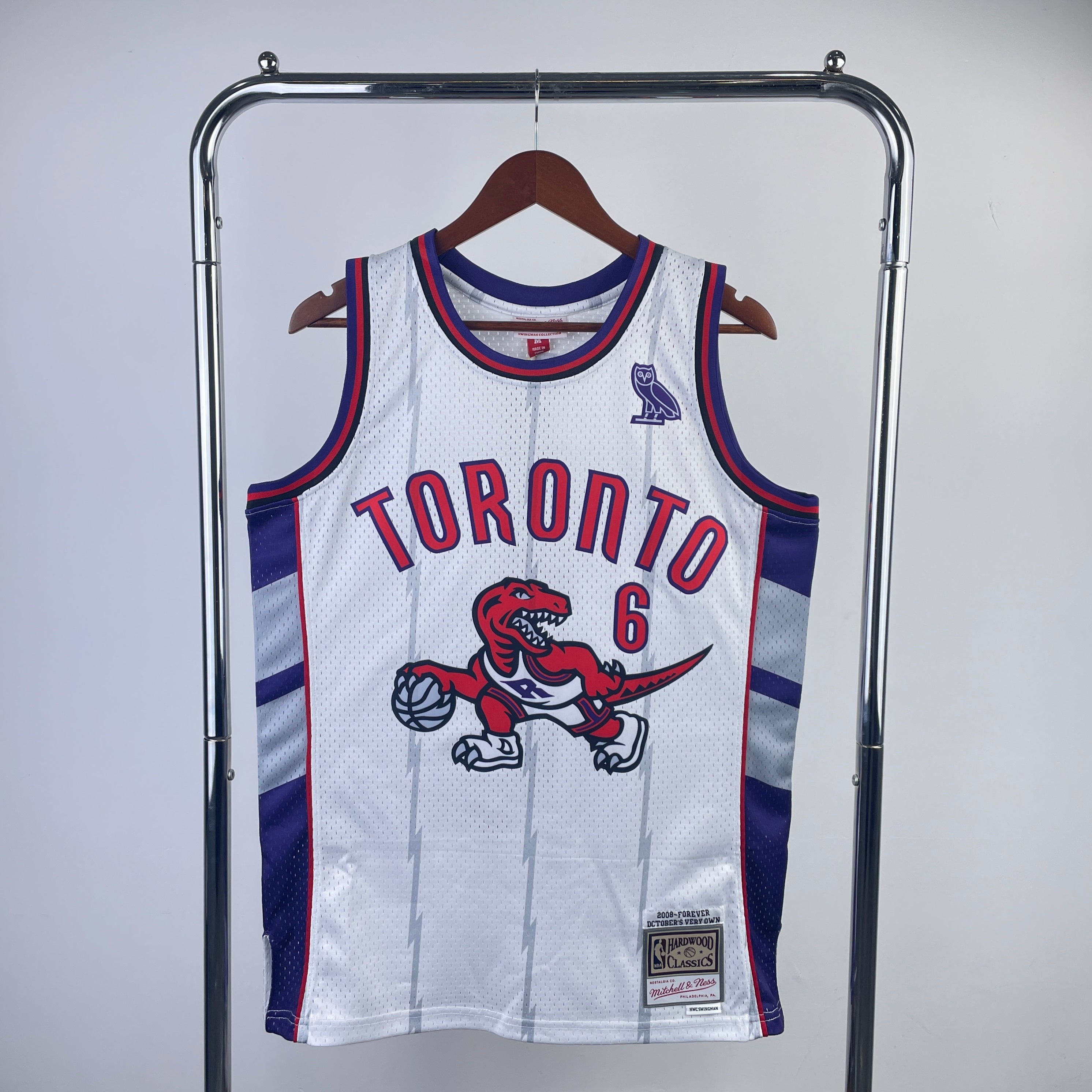 Regata Swingman Toronto Raptors OVO x Mitchell & Ness Branca - OGJERSEYSHOP