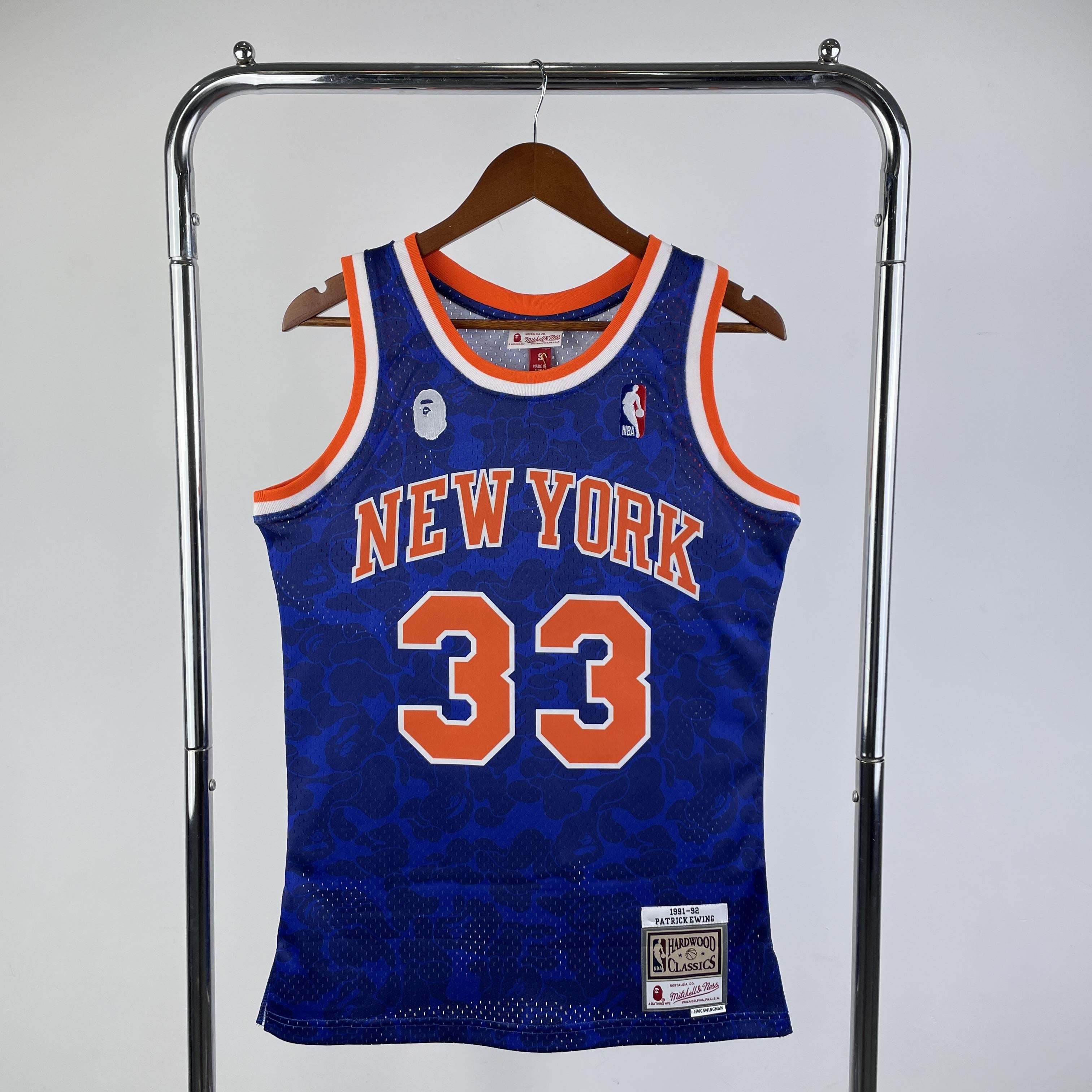 Regata Swingman BAPE X New York Knicks Mitchell & Ness Hardwood Classics 1991/92 - OGJERSEYSHOP