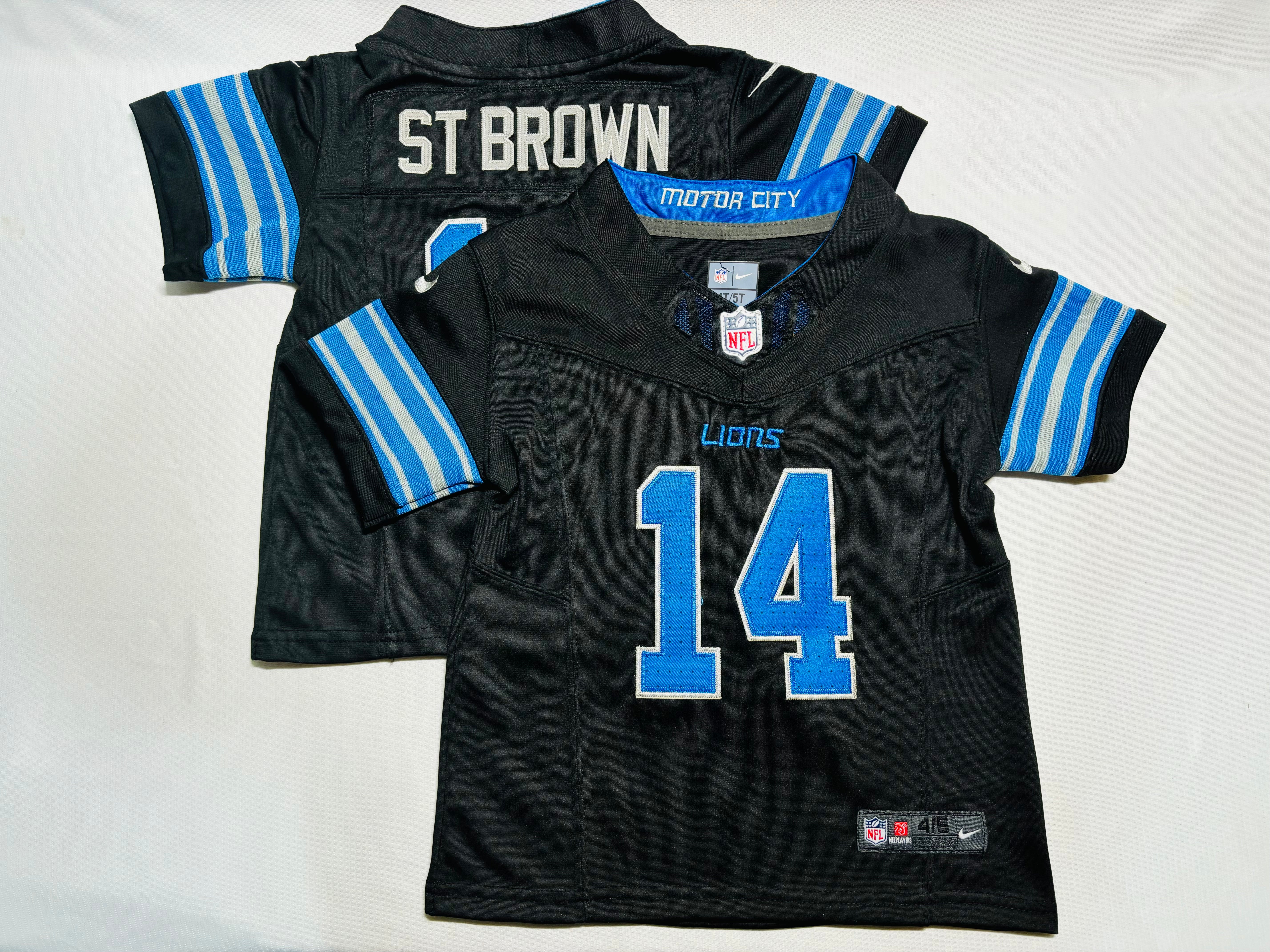 Camisa NFL Baby Jersey Detroit Lions Vapor F.U.S.E. Limited Black