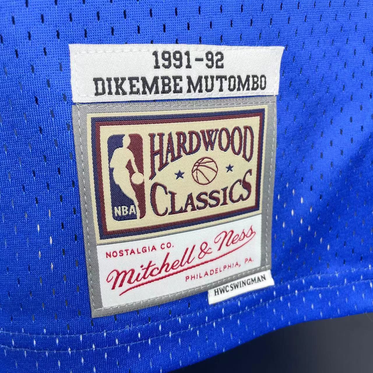Regata Swingman Denver Nuggets Mitchell & Ness Hardwood Classics 1991/92 Azul - OGJERSEYSHOP