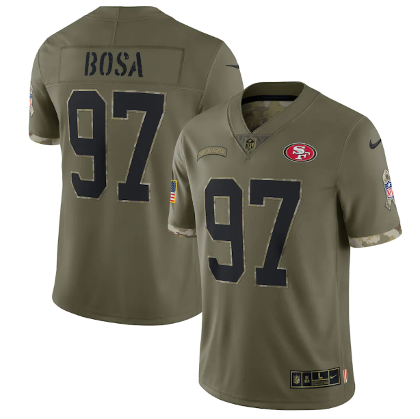 Camisa NFL San Francisco 49ers Vapor Limited Jersey Salute To Service 2022
