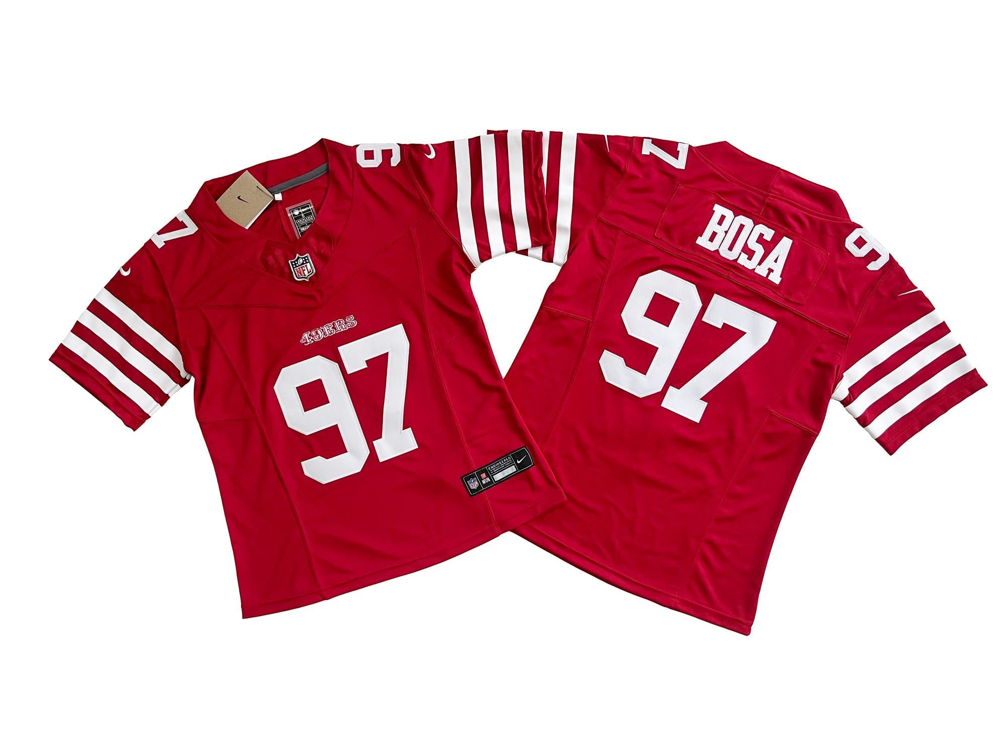 Camisa NFL Feminina San Francisco 49ers Vapor F.U.S.E. Limited Jersey Vermelha