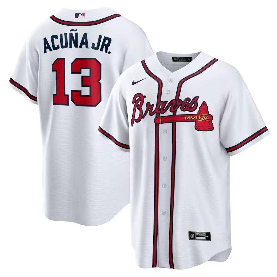 Jersey Atlanta Braves Branca Torcedor