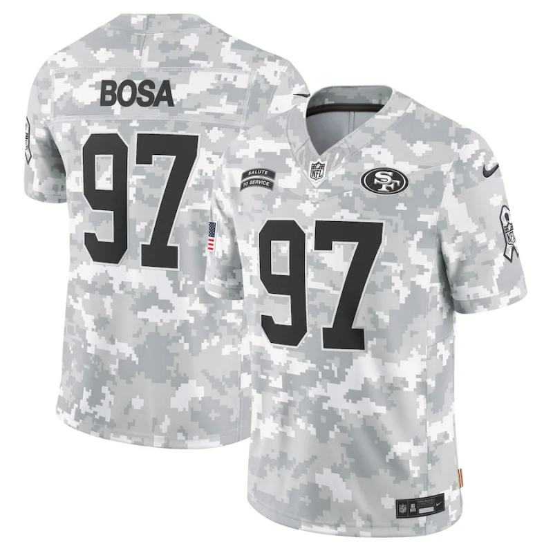 Camisa NFL San Francisco 49ers Vapor F.U.S.E. Limited Jersey Salute To Service 2024