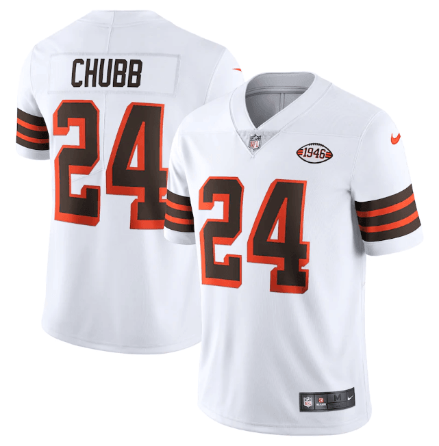 Camisa NFL Cleveland Browns Coleção 1946 Vapor Limited Jersey Branca