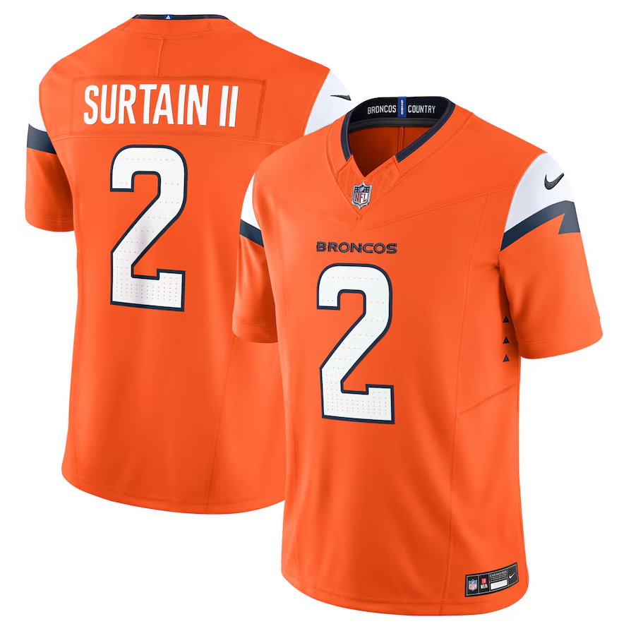 Camisa NFL Denver Broncos Vapor F.U.S.E. Limited Laranja Mile High Col