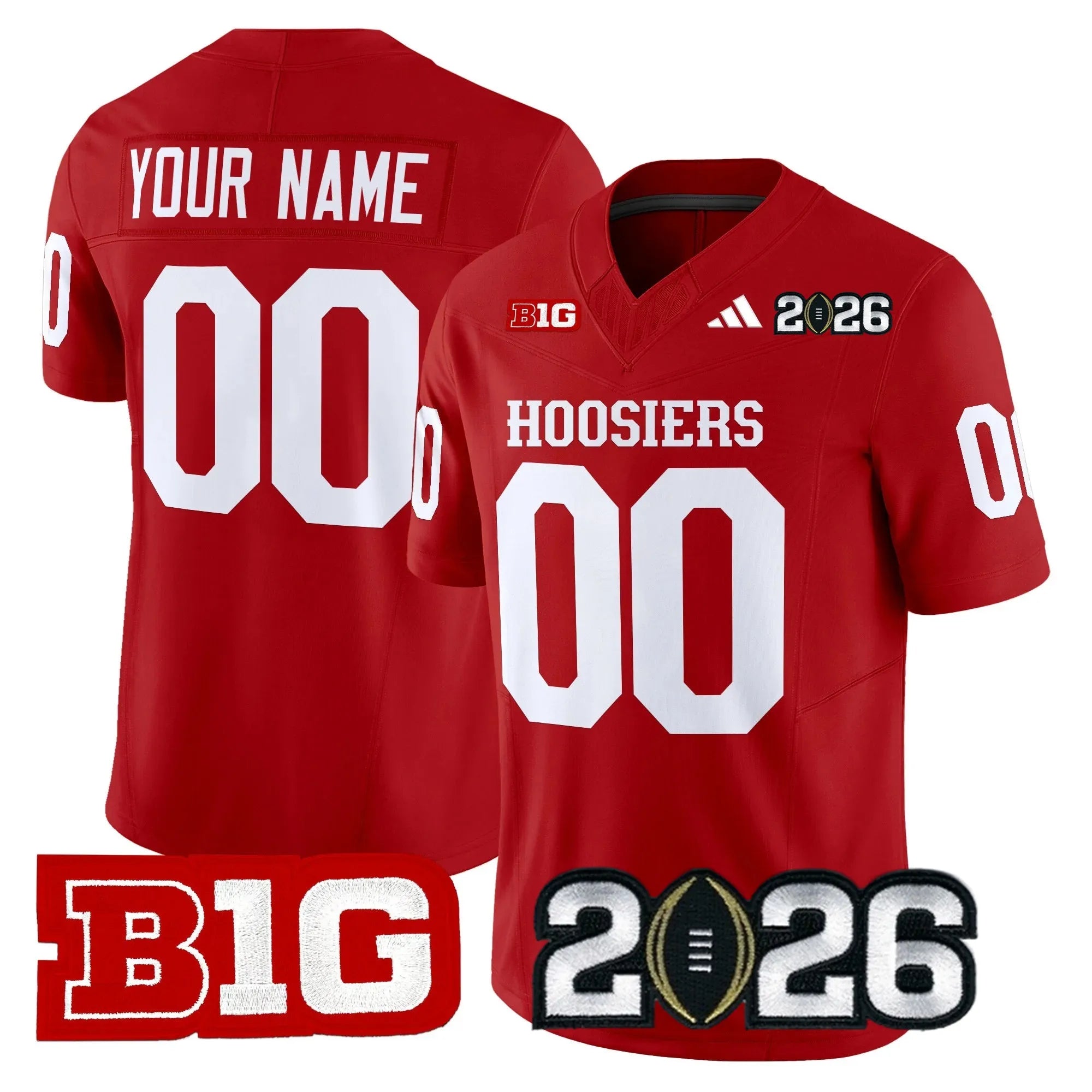 Camisa NCAA Indiana Hoosiers 2026 CFP Final Vermelha