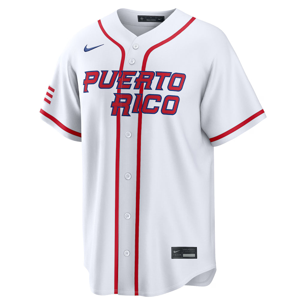 Jersey Beisebol Porto Rico WBC 2026 Branca