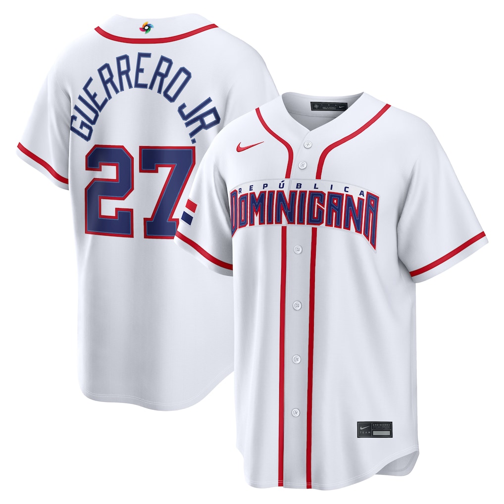 Jersey Beisebol República Dominicana WBC 2026 Branca