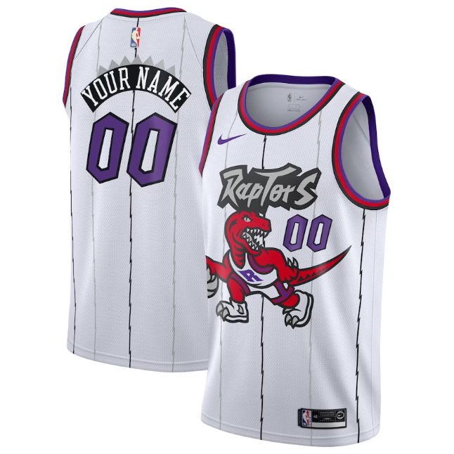 Regata Infantil Toronto Raptors Classic Edition White - OGJERSEYSHOP