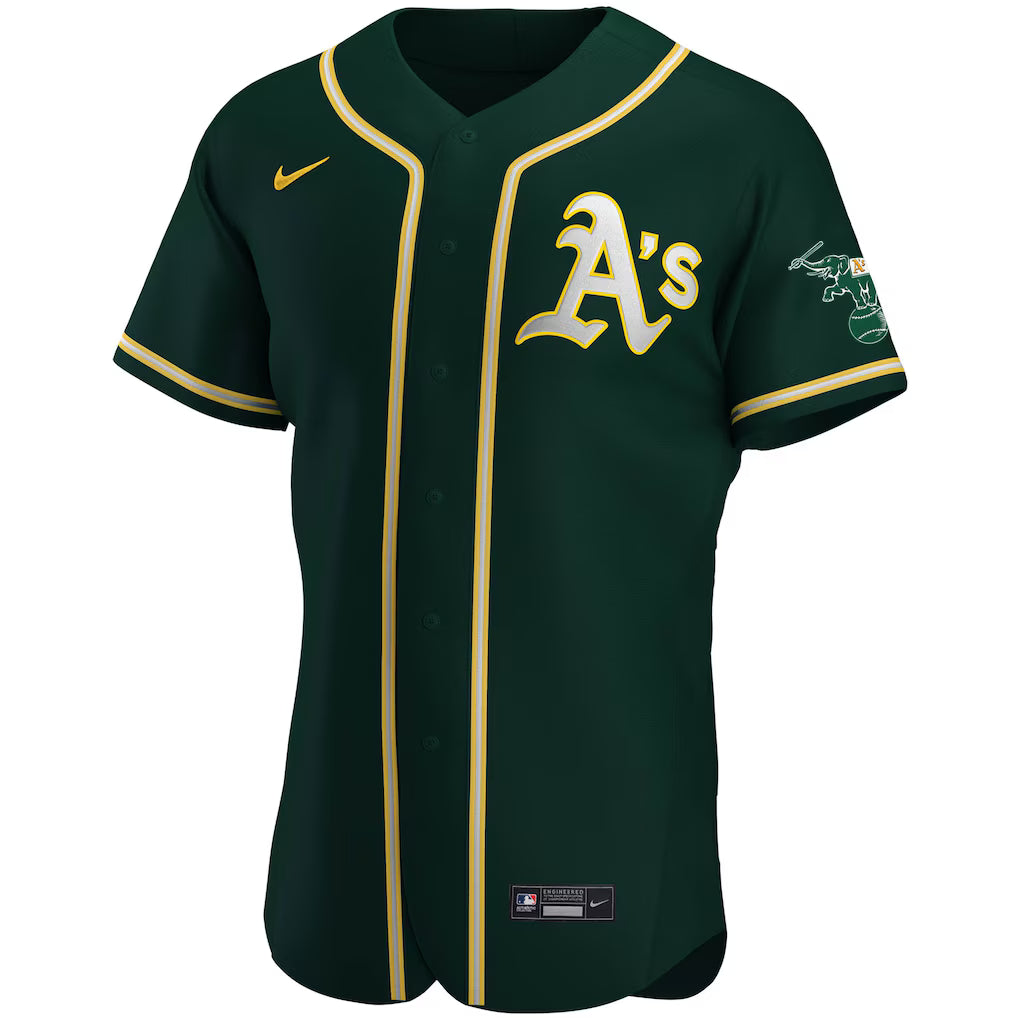 Camisa MLB Oakland Athletics Jersey Verde Authentic