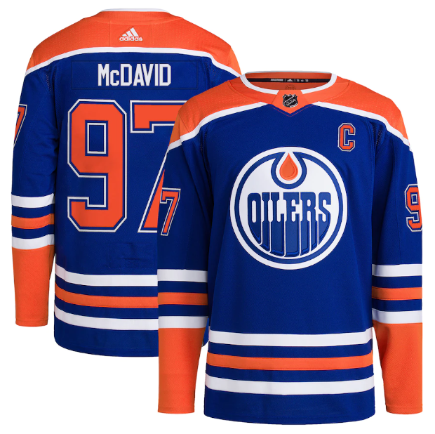Camisa NHL Edmonton Oilers Jersey Azul