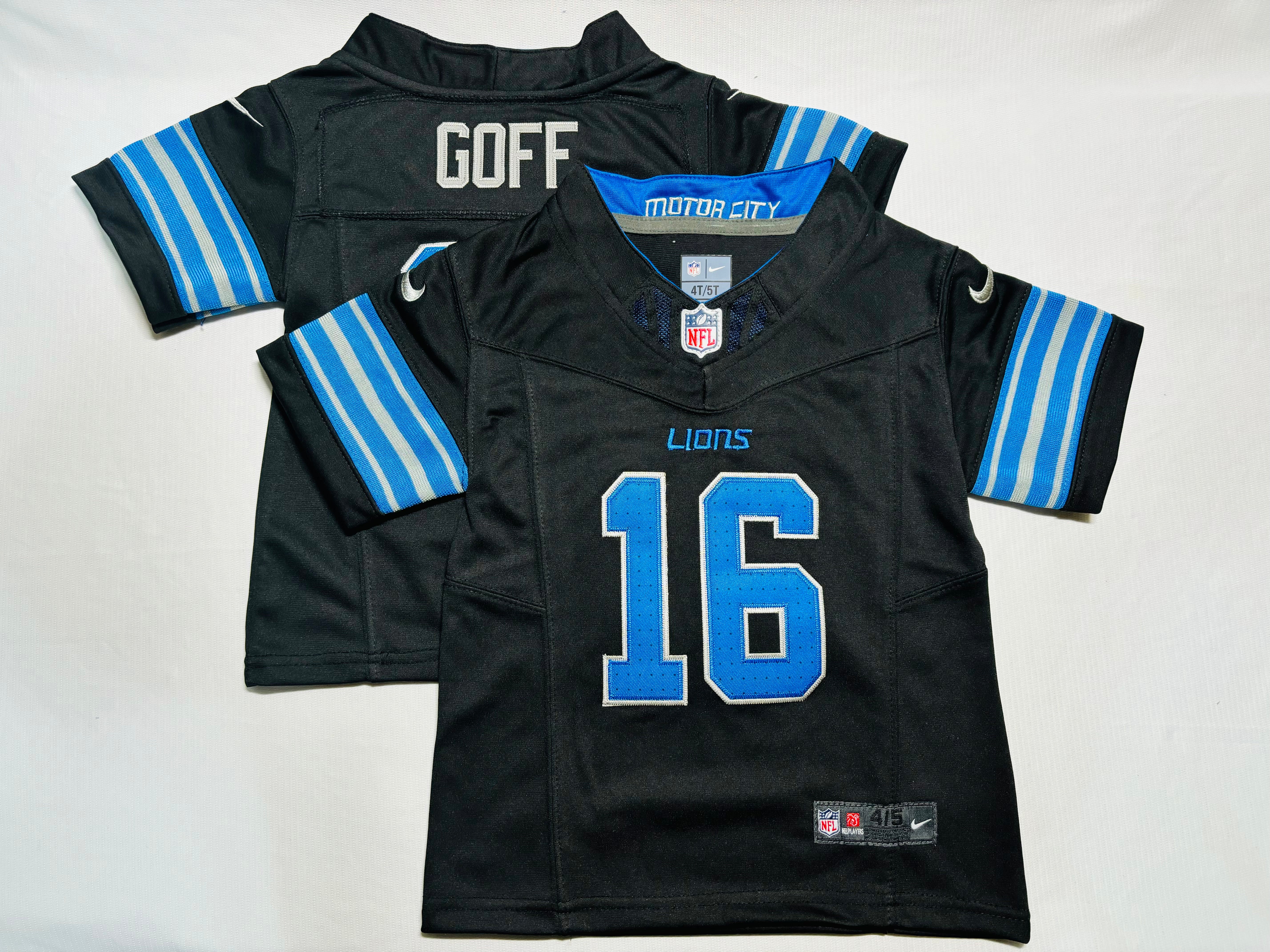 Camisa NFL Baby Jersey Detroit Lions Vapor F.U.S.E. Limited Black