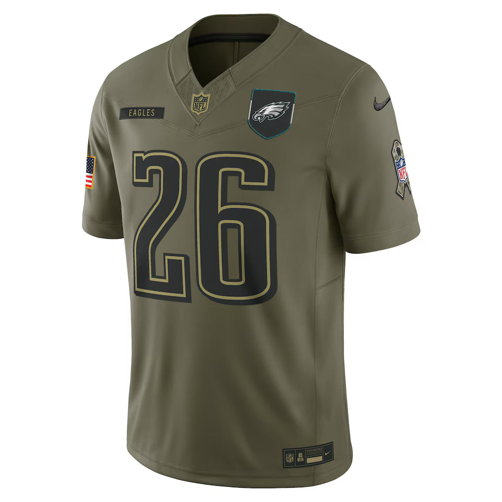 Camisa NFL Philadelphia Eagles Vapor F.U.S.E. Limited Jersey Salute To Service 2025