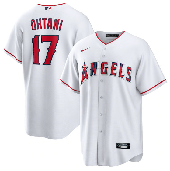 Camisa MLB os Angeles Angels Jersey Branca Torcedor