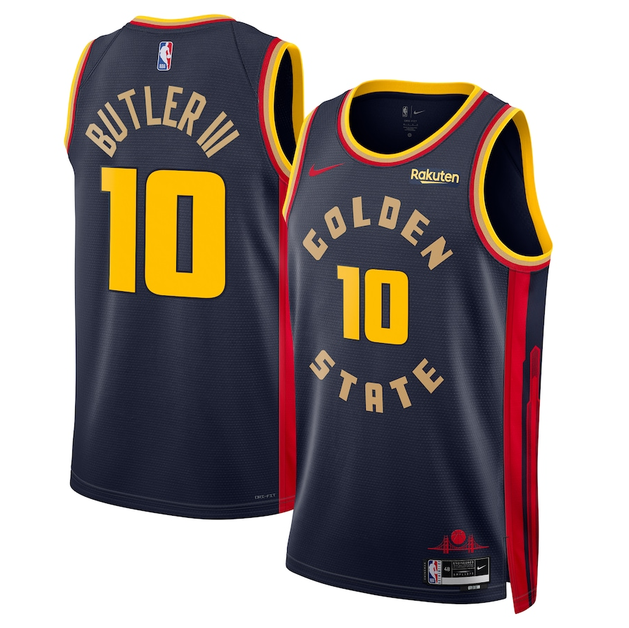 ウェア jimmy butler authentic jersey xl Regata Jimmy Butler Golden State Warriors City Edition 24/25