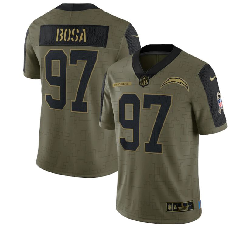 Camisa NFL Los Angeles Chargers Vapor Limited Jersey Salute To Service 2021