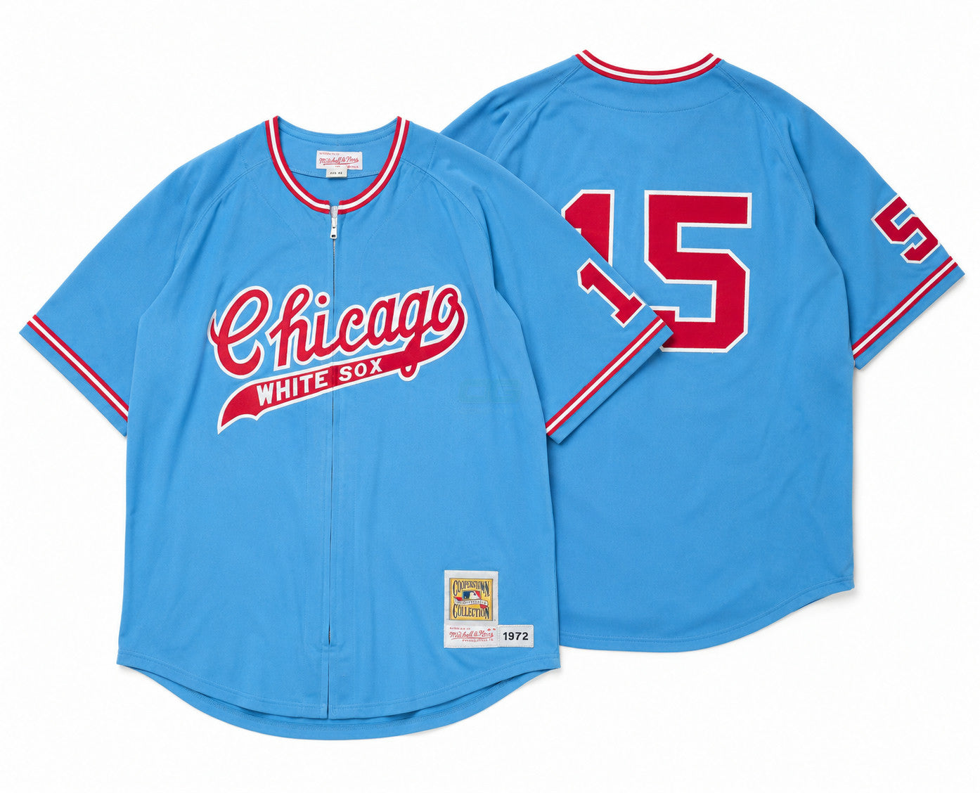 Camisa MLB 1972 Azul Zip
