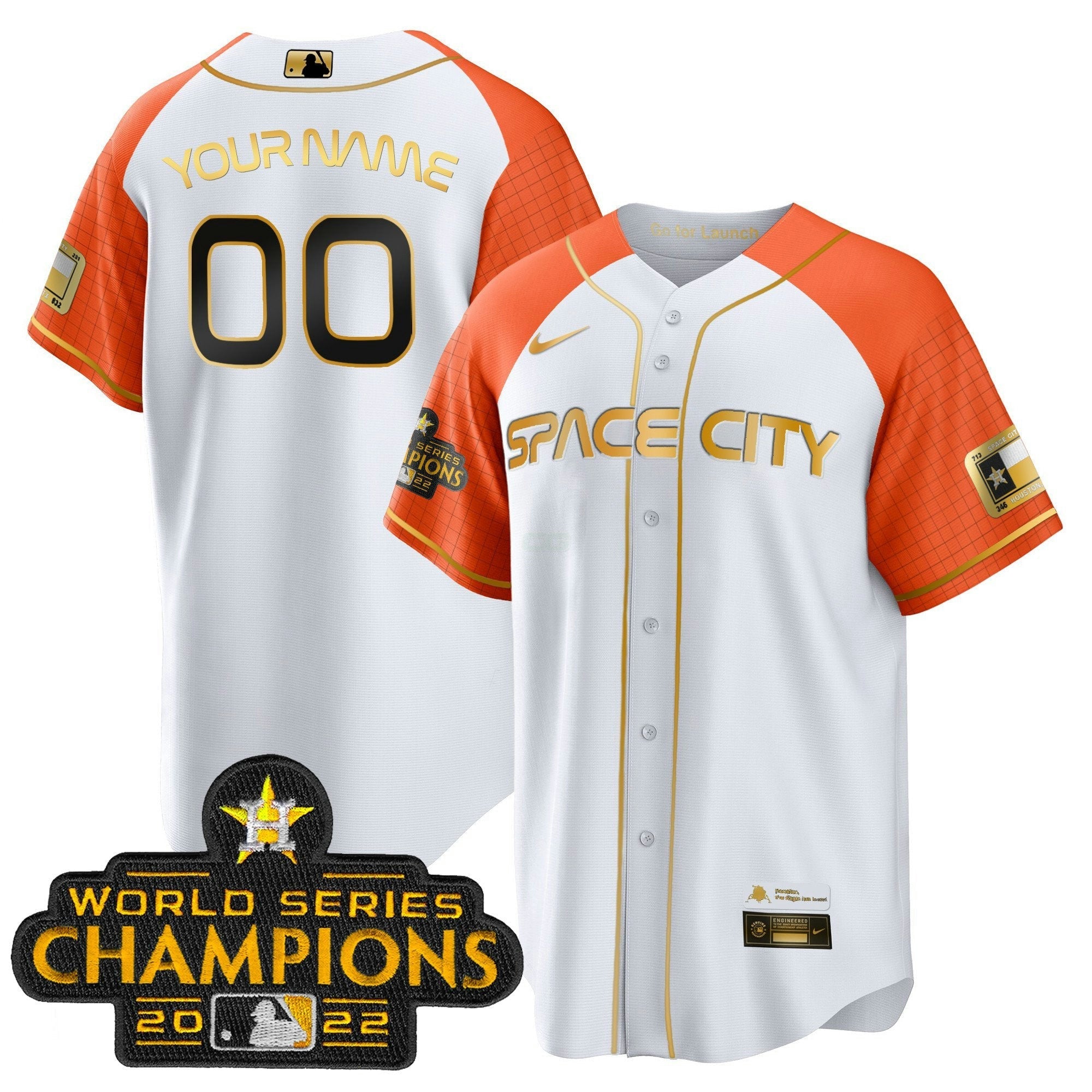 Camisa MLB 2023 Space City Champions Alternativa Cool Jersey