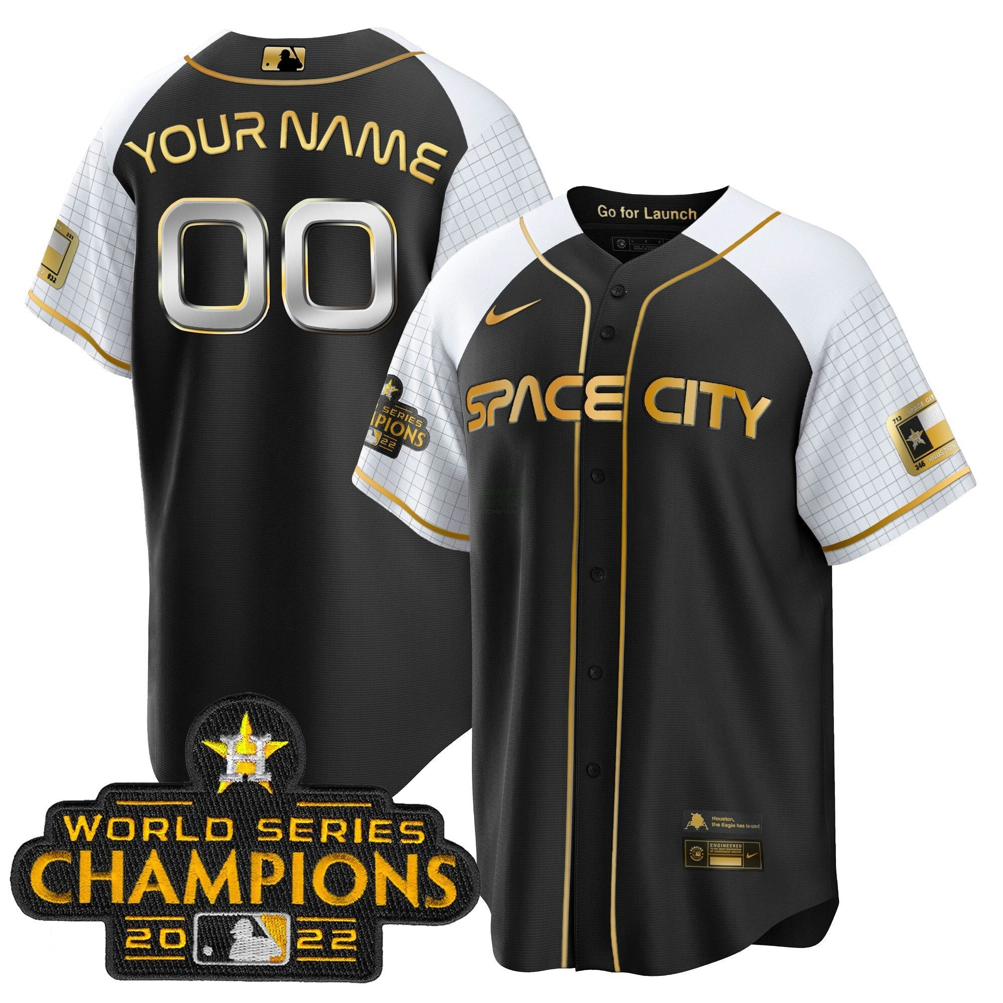 Camisa MLB 2023 Space City Champions Alternativa Cool Jersey