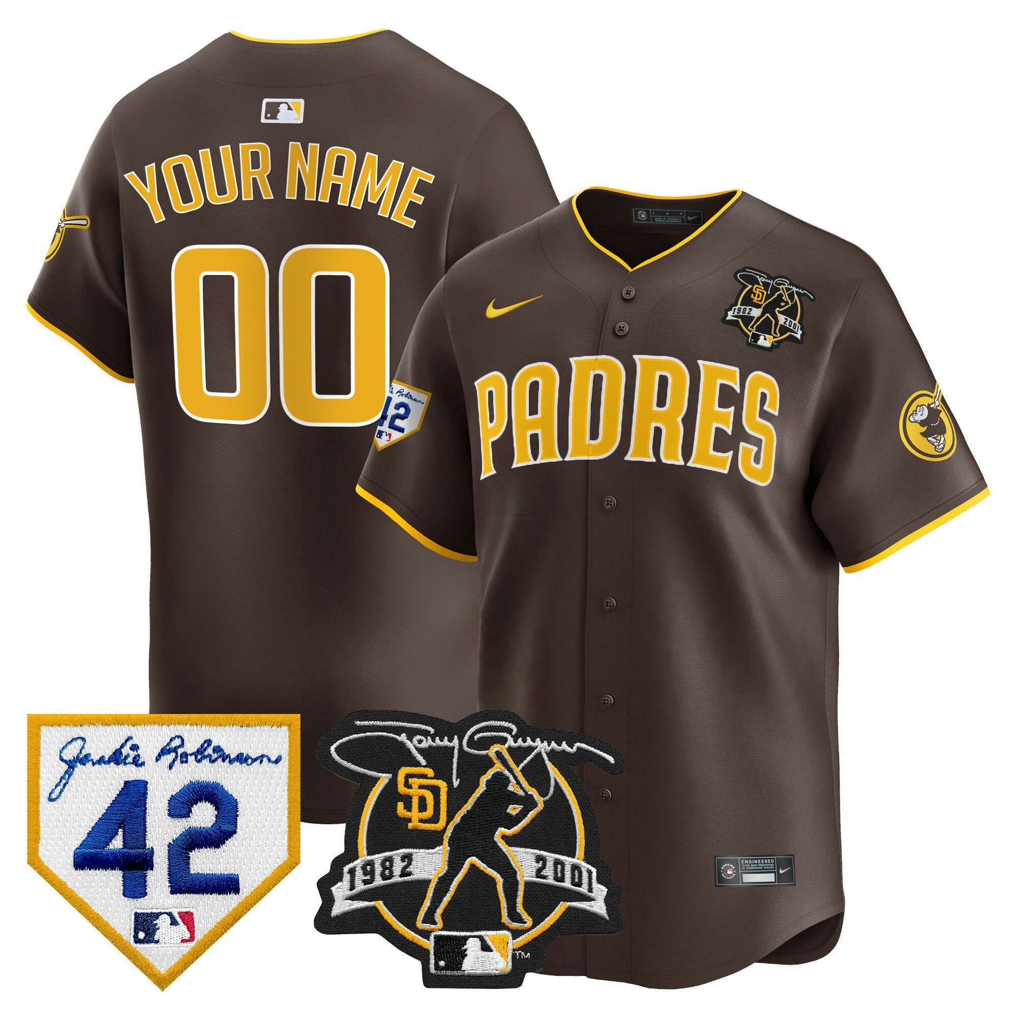 Camisa MLB 2024 Tony Gwynn & Robinson Patch Vapor Premier Limited Jersey
