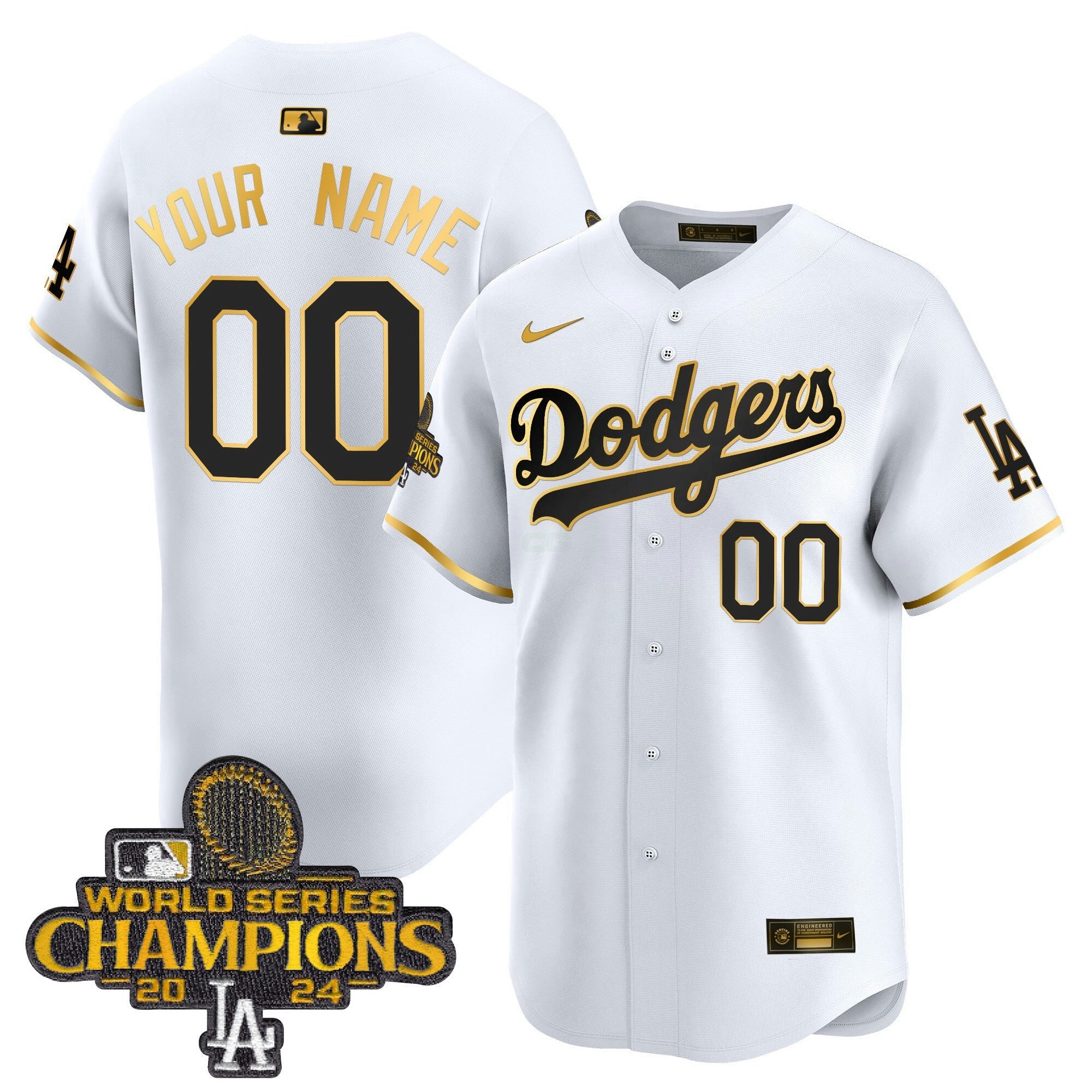 Camisa MLB 2024 World Series Champions Patch Vapor Premier Limited Jersey