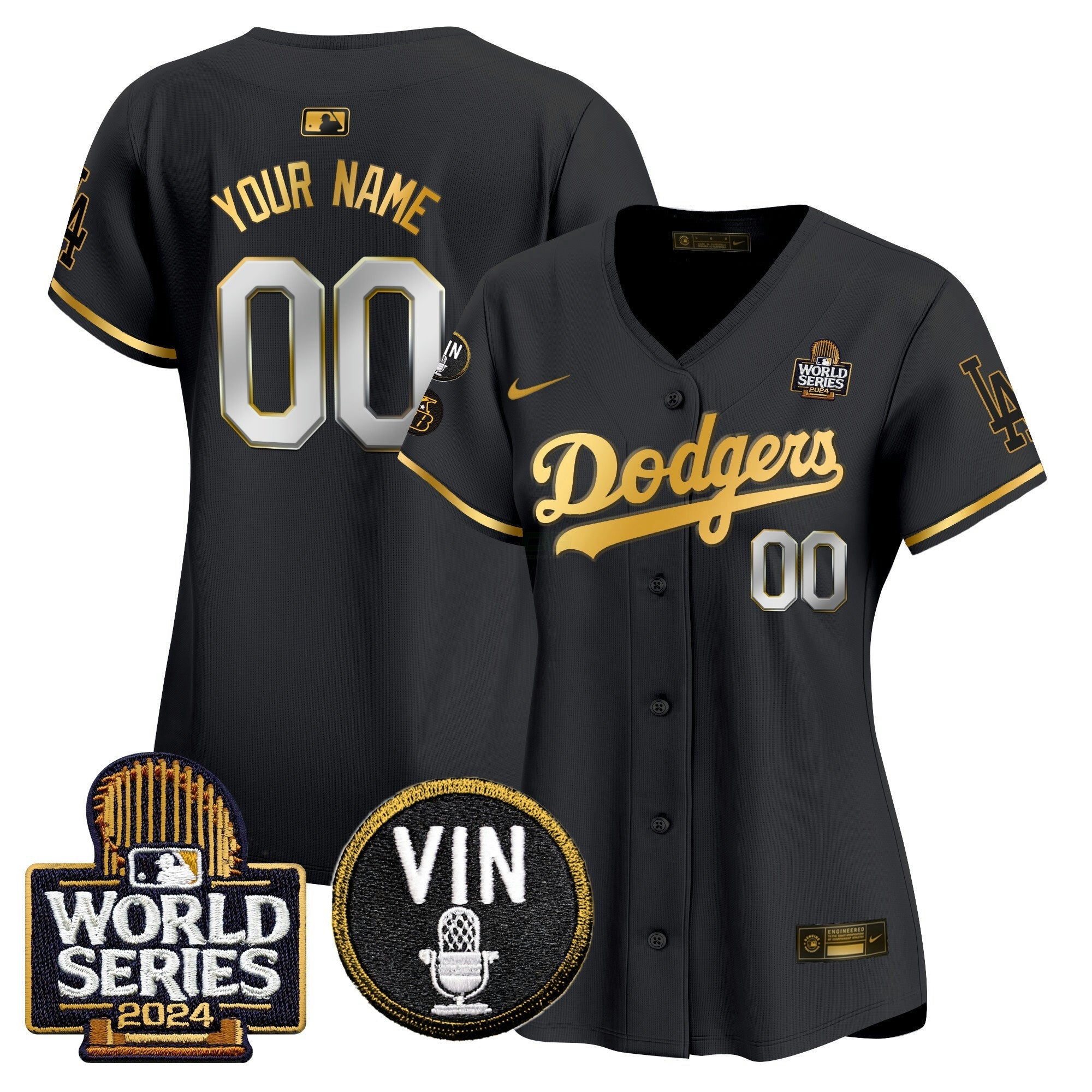 Camisa MLB 2024 World Series Dourada Trim Vapor Premier Limited Jersey V2
