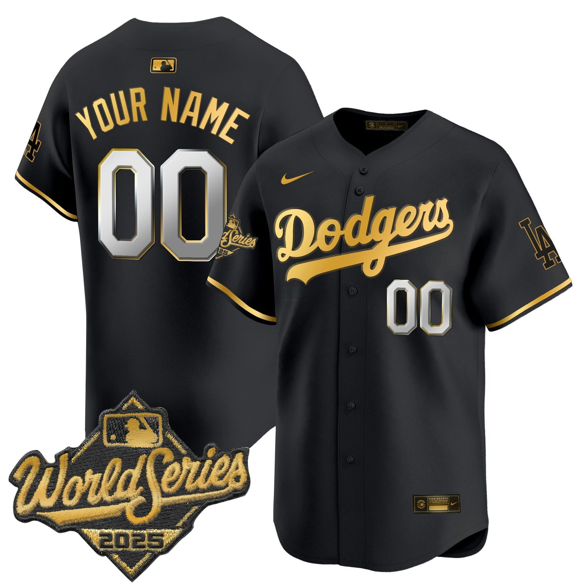 Camisa MLB 2025 World Series Dourada Trim Vapor Premier Limited Jersey