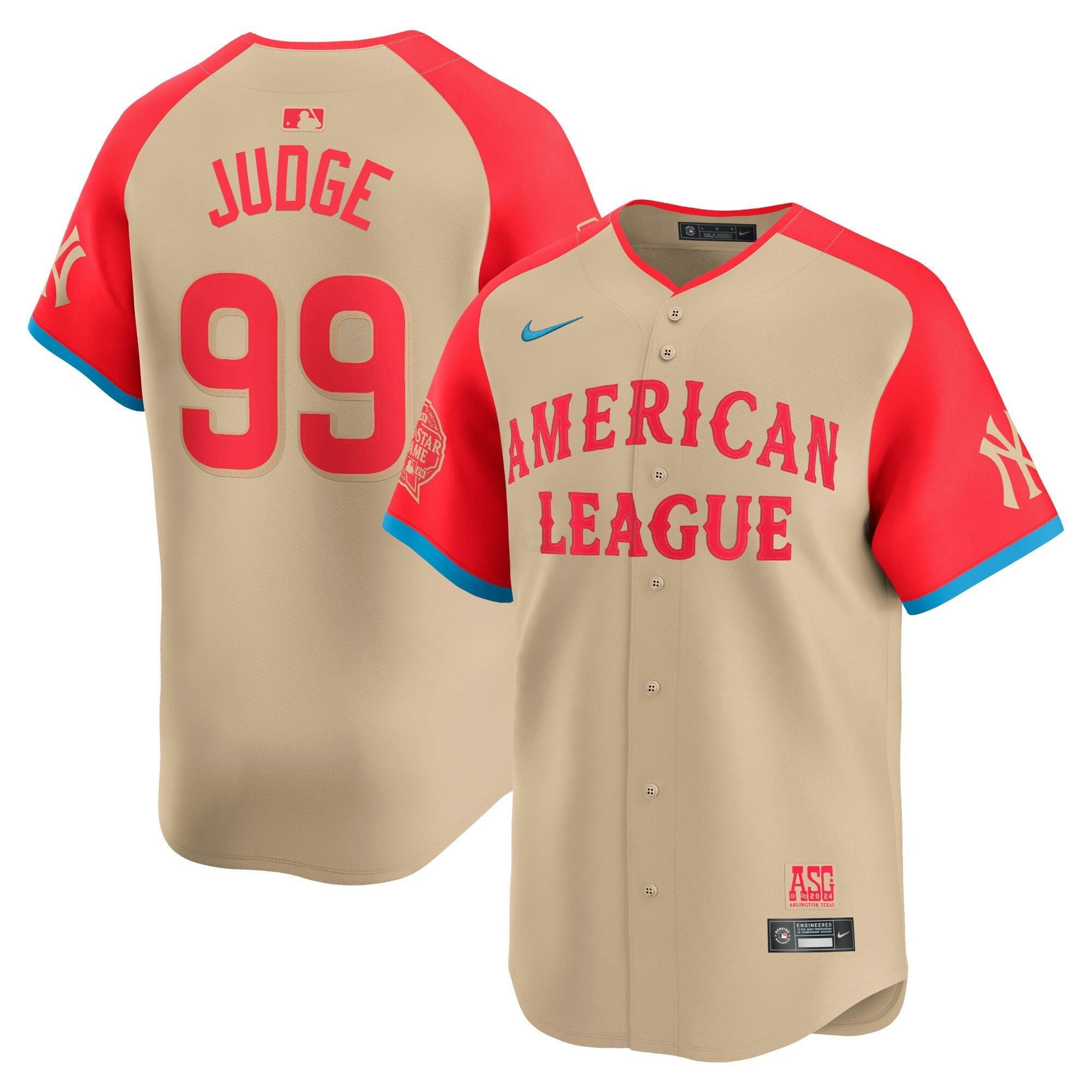 Camisa MLB American League 2024 All-Star Game Limited Jersey – Creme