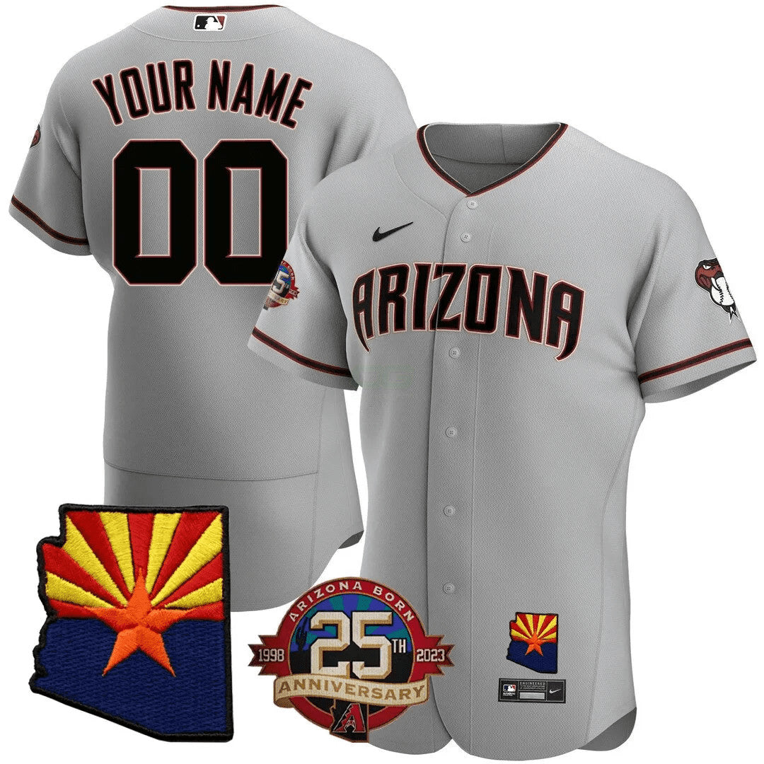 Camisa MLB Arizona Arizona State & 25th Anniversary Year Patch Jersey –