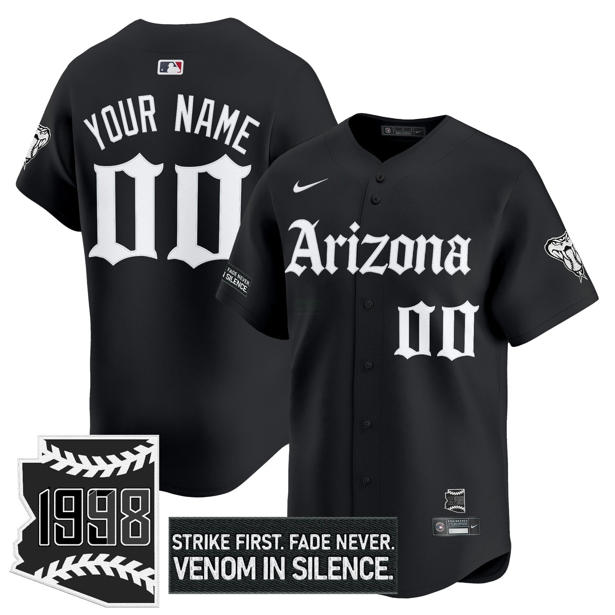 Camisa MLB Arizona ‘Gothic Desert Fang Edition’ Vapor Premier Limited Jersey