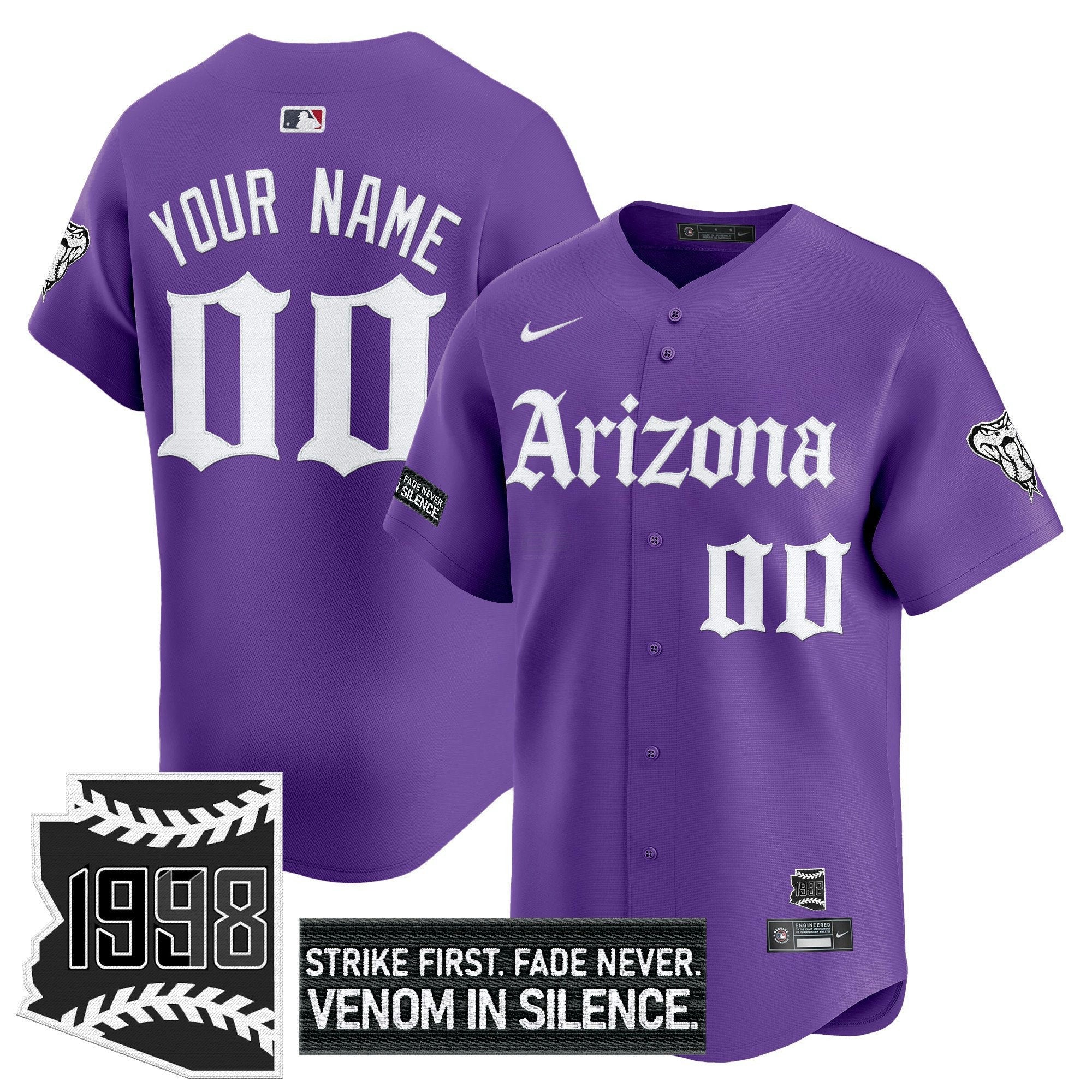Camisa MLB Arizona ‘Gothic Desert Fang Edition’ Vapor Premier Limited Jersey