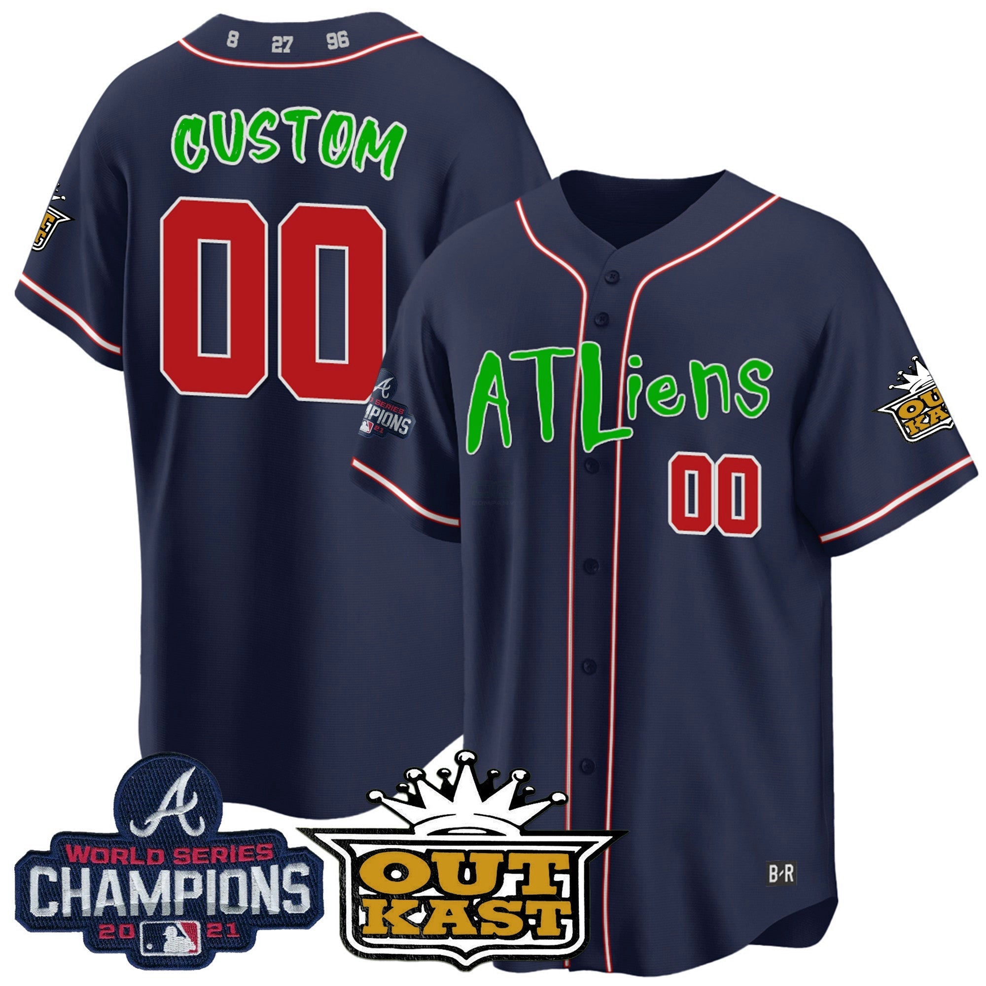 Camisa MLB Atlanta Atliens Champions Cool Base Jersey