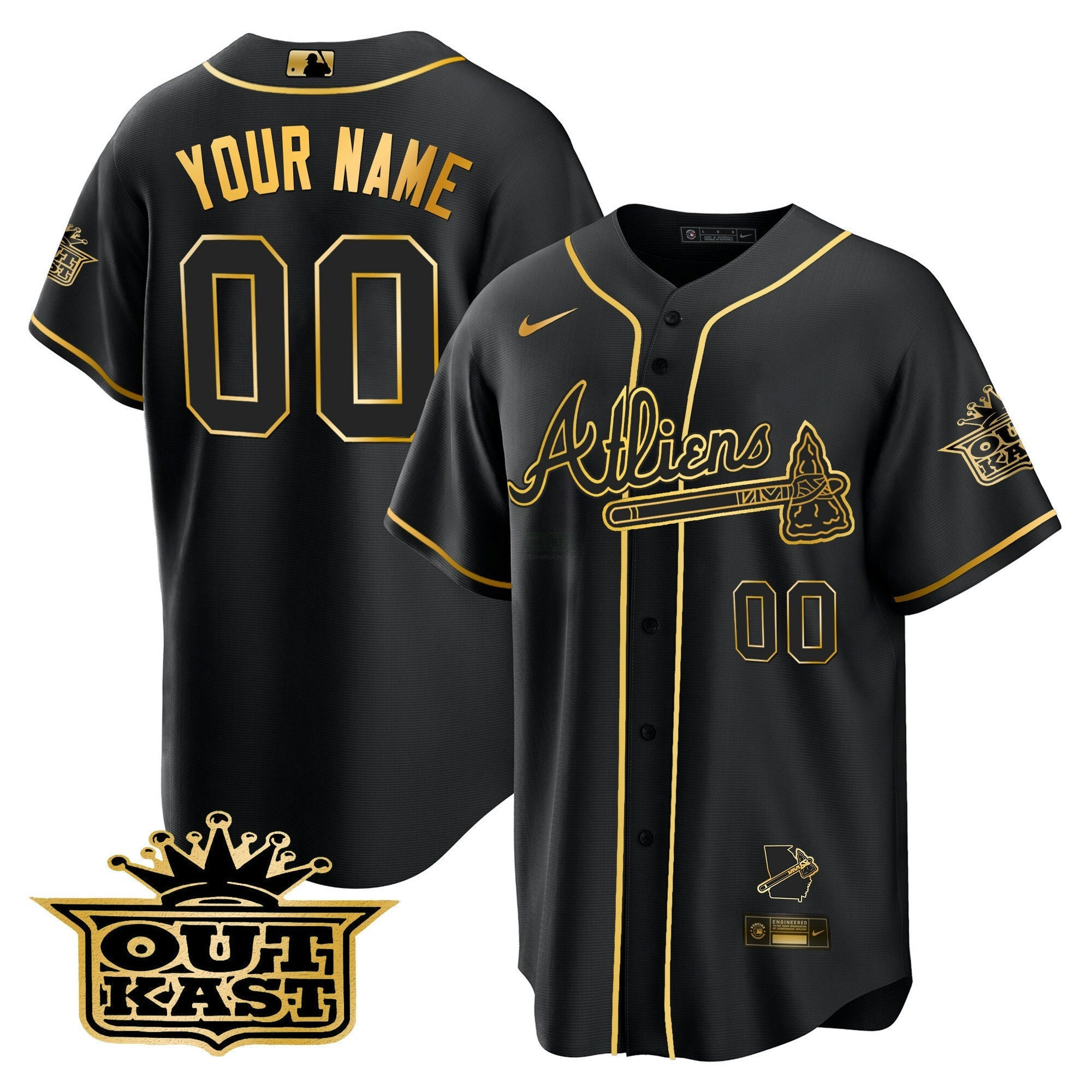 Camisa MLB Atlanta Atliens Cool Base Jersey V2