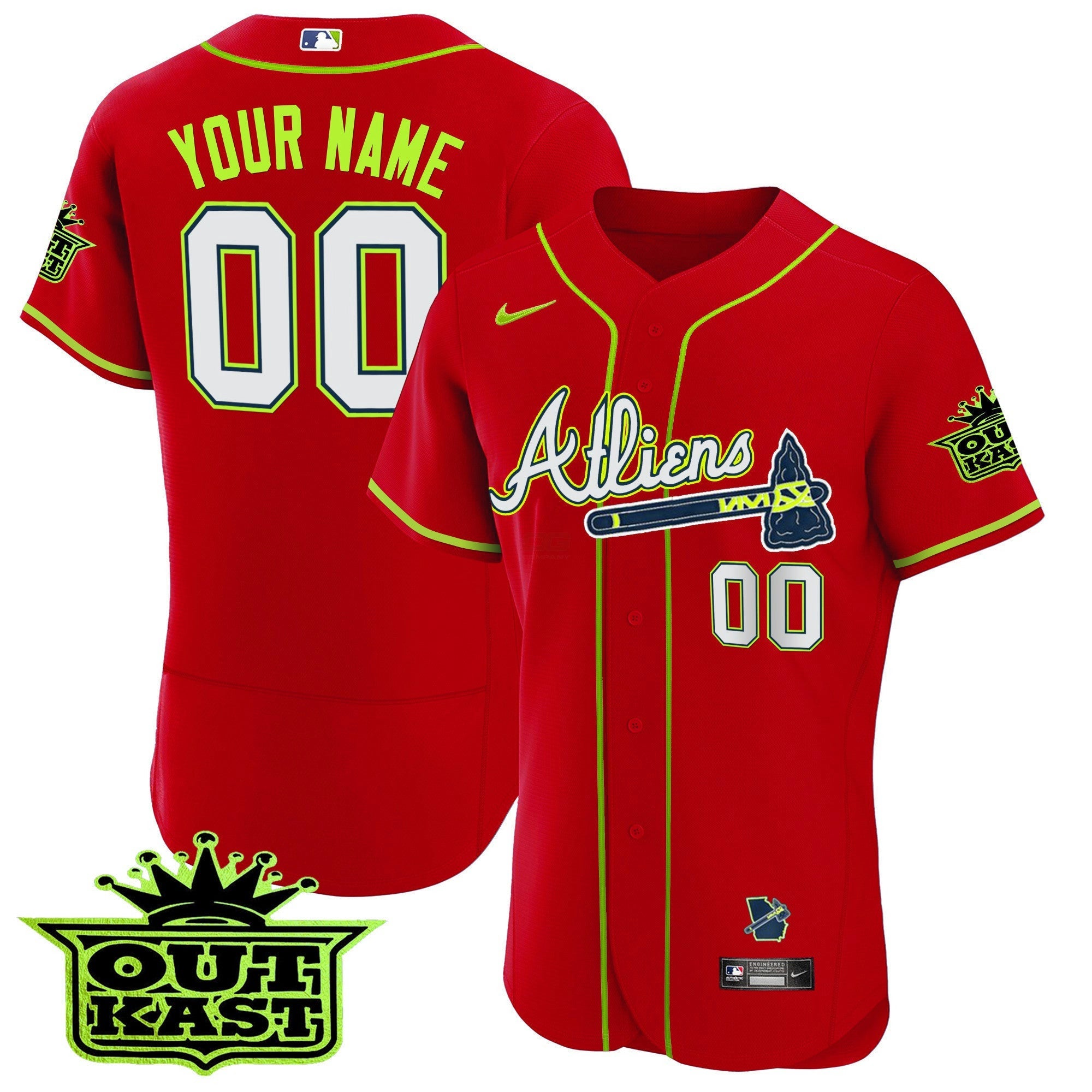Camisa MLB Atlanta Atliens Flex Base Jersey V4