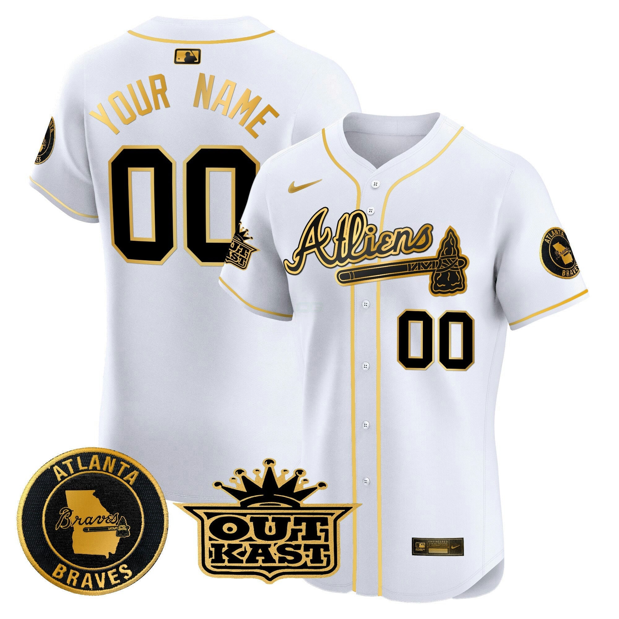 Camisa MLB Atlanta Atliens Vapor Premier Elite Jersey