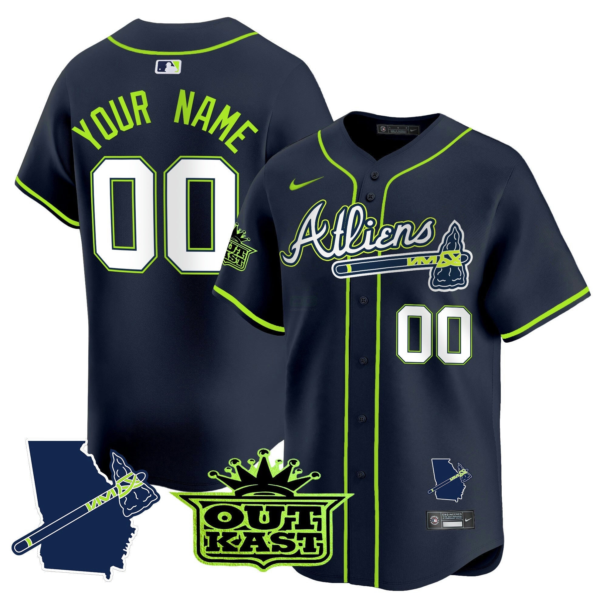 Camisa MLB Atlanta Atliens Vapor Premier Limited Jersey V2