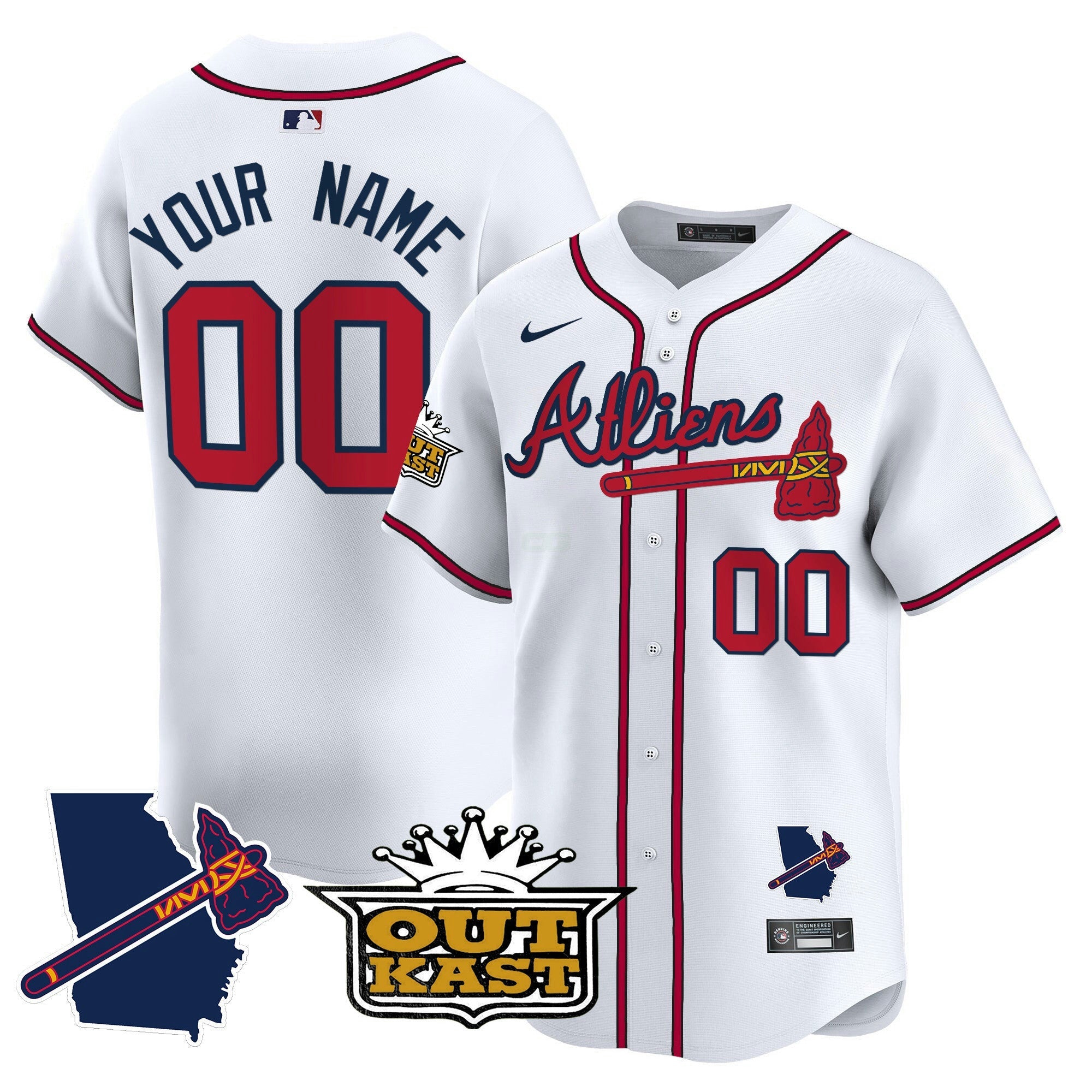 Camisa MLB Atlanta Atliens Vapor Premier Limited Jersey V2