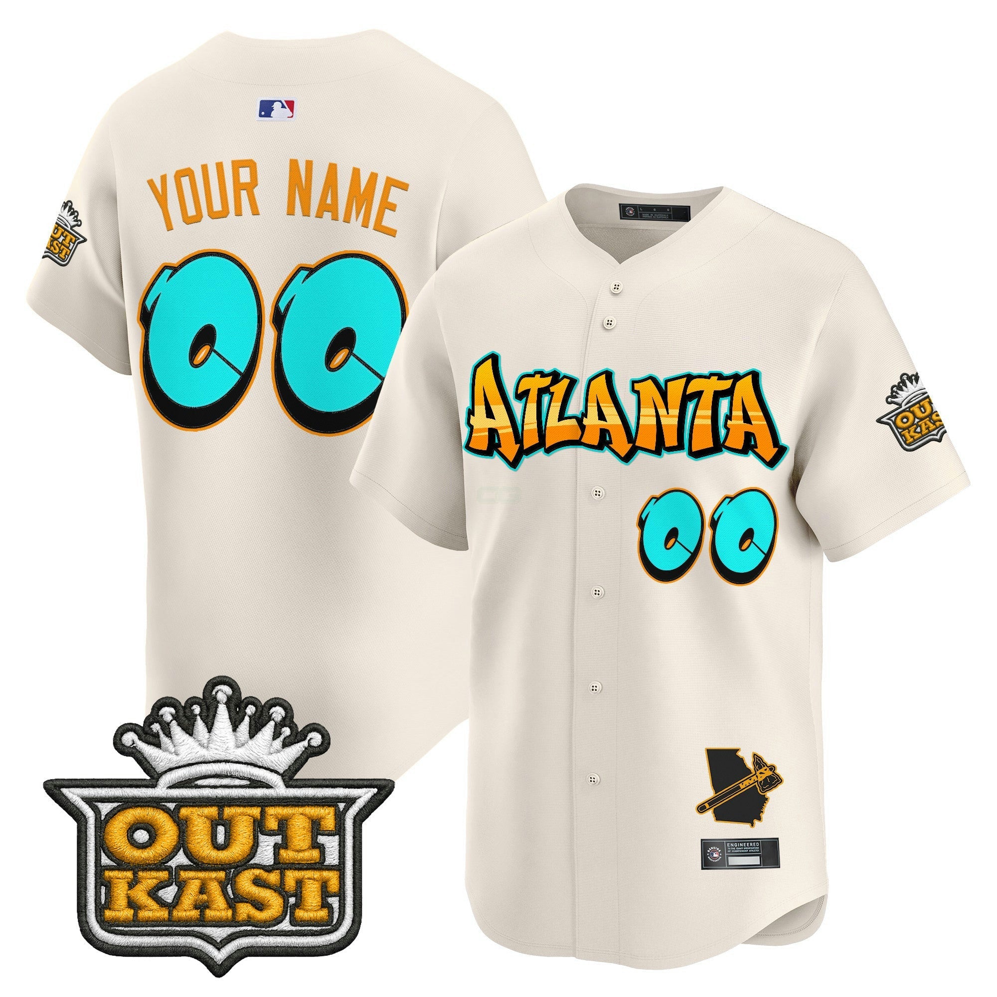 Camisa MLB Atlanta ‘Graffiti A-Town Edition’ Vapor Premier Limited Jersey