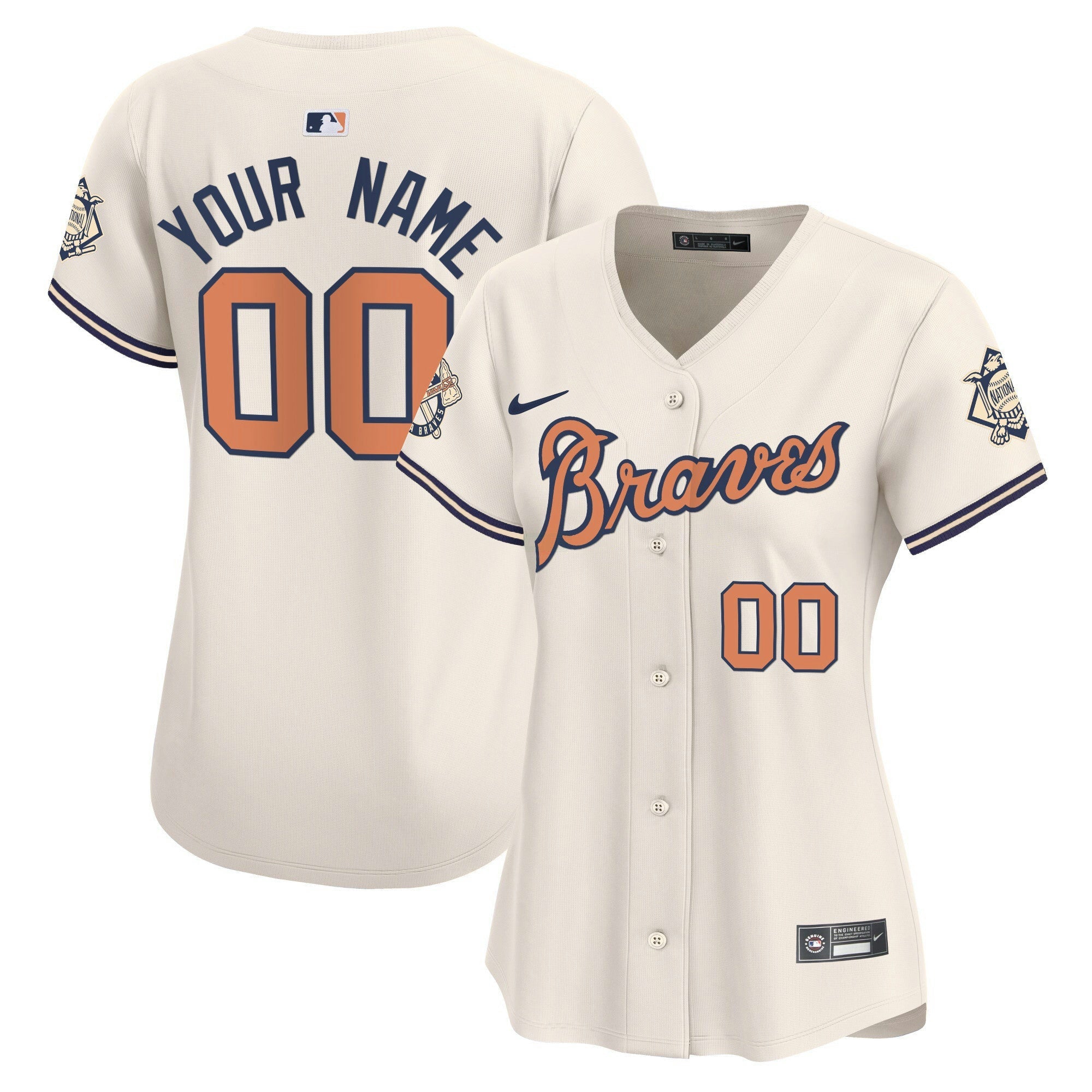 Camisa MLB Atlanta Peaches n’ Creme Vapor Premier Limited Jersey