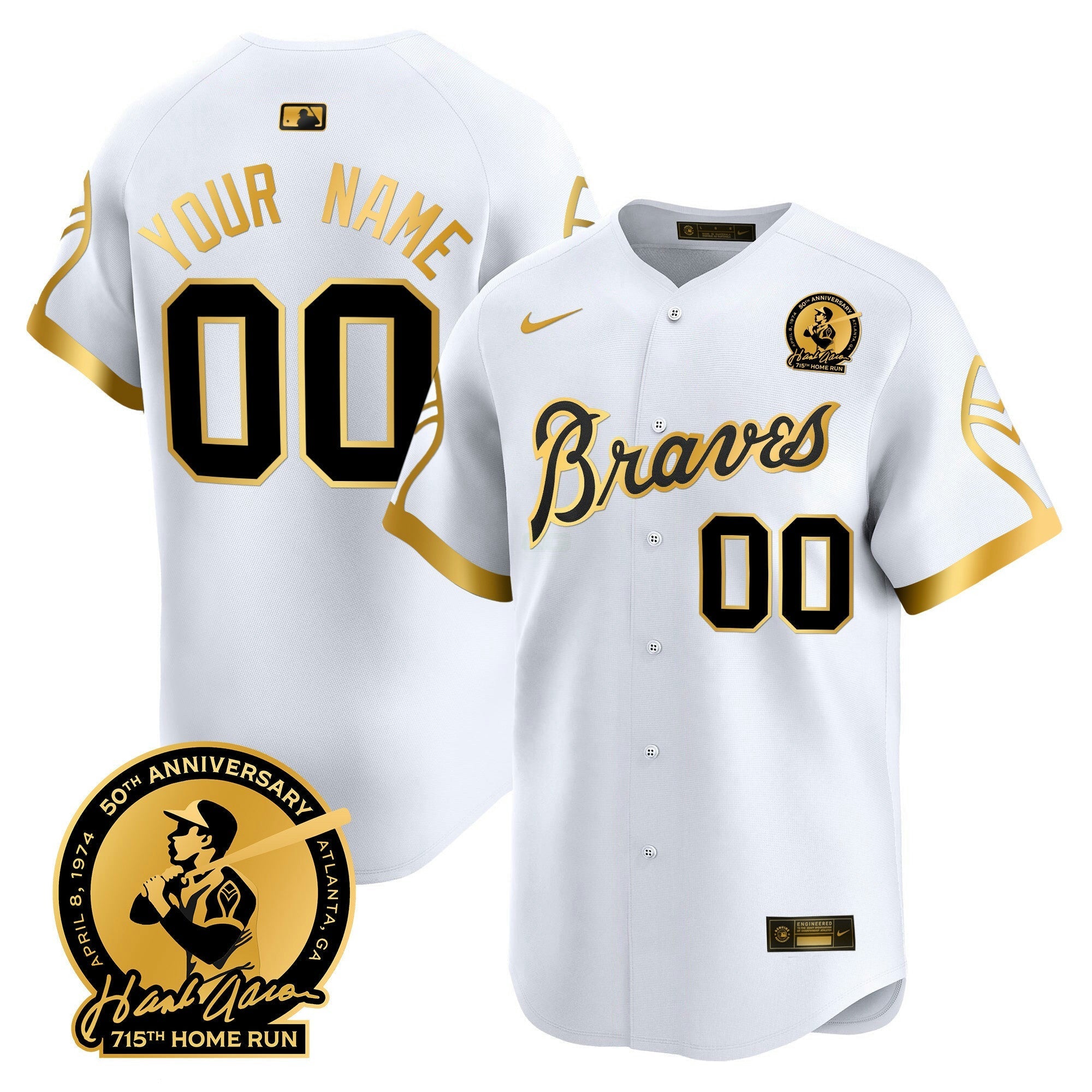 Camisa MLB Atlanta Throwback 1974 – 1982 Vapor Premier Limited Jersey