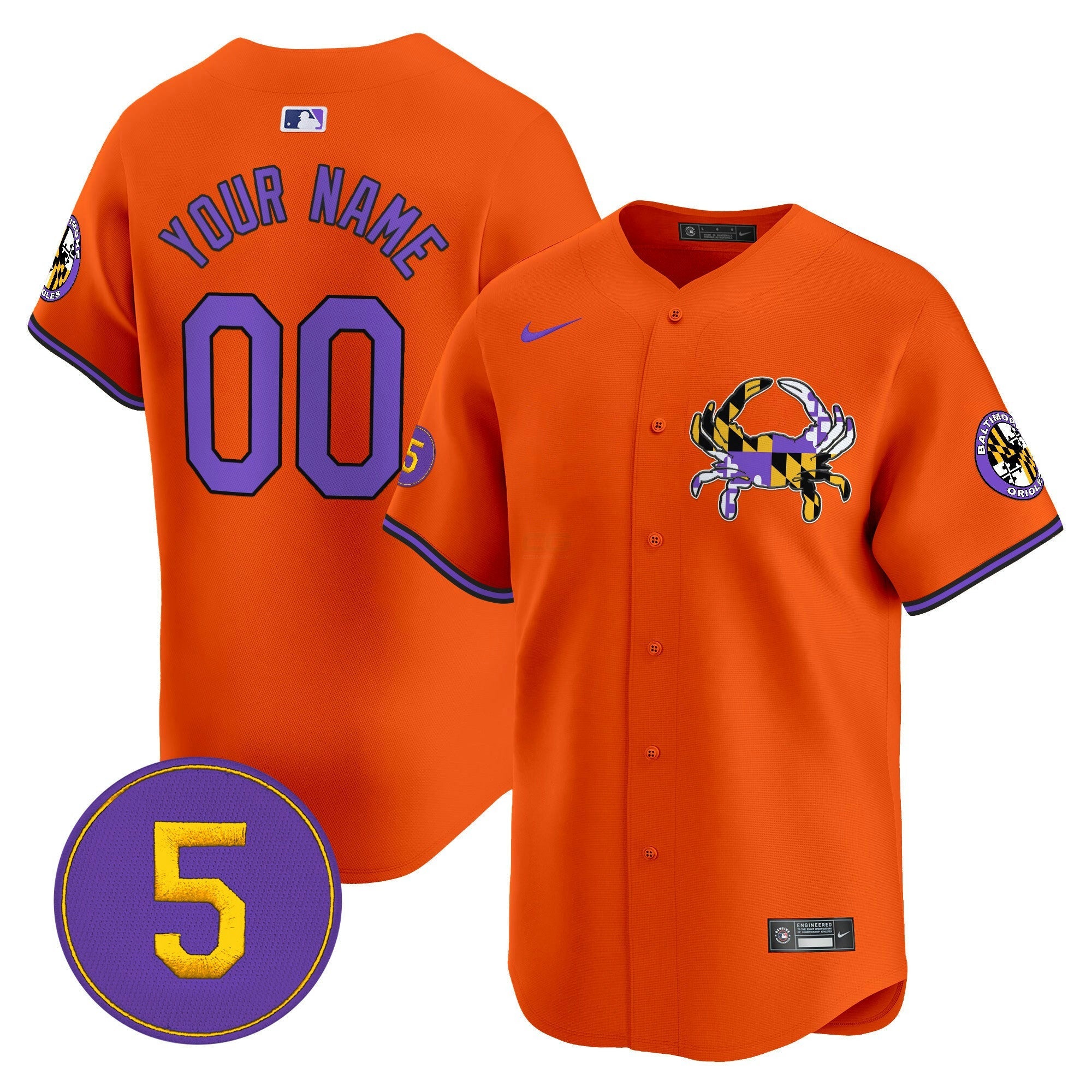 Camisa MLB Baltimore Purple Vapor Premier Limited Jersey