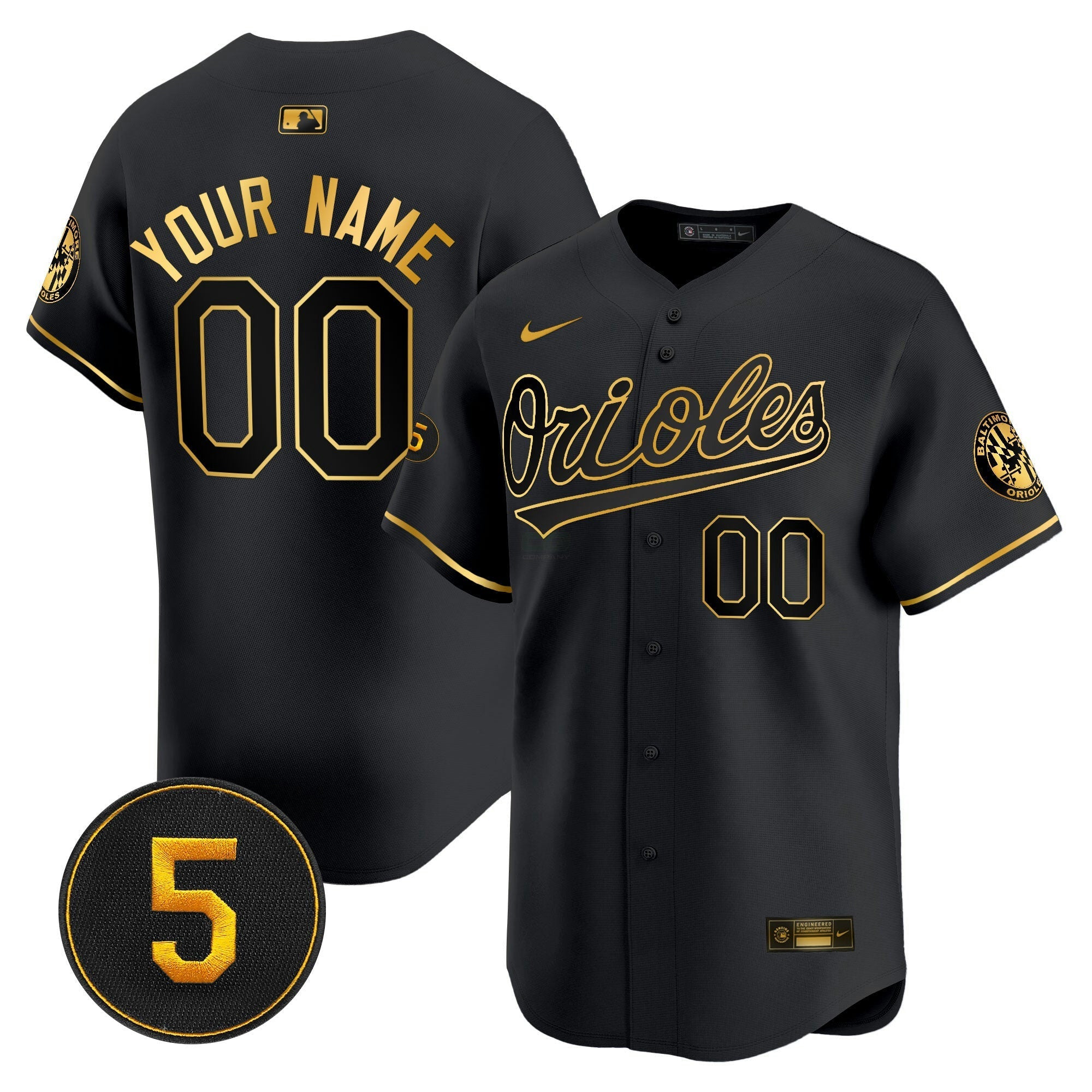 Camisa MLB Baltimore Robinson Patch Vapor Premier Limited Jersey