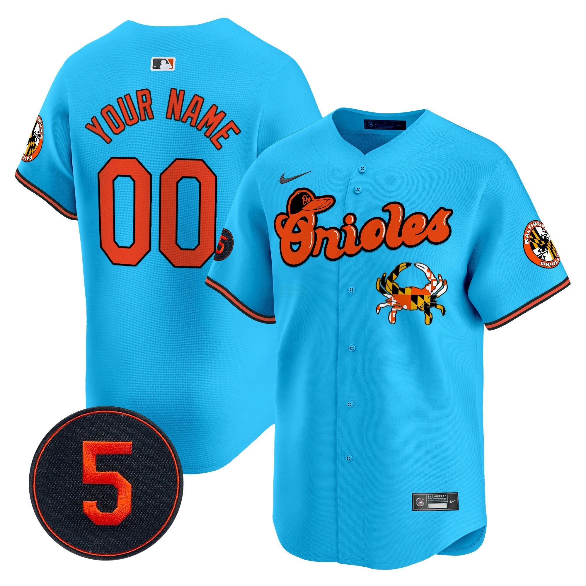 Camisa MLB Baltimore Robinson Patch Vapor Premier Limited Jersey V6