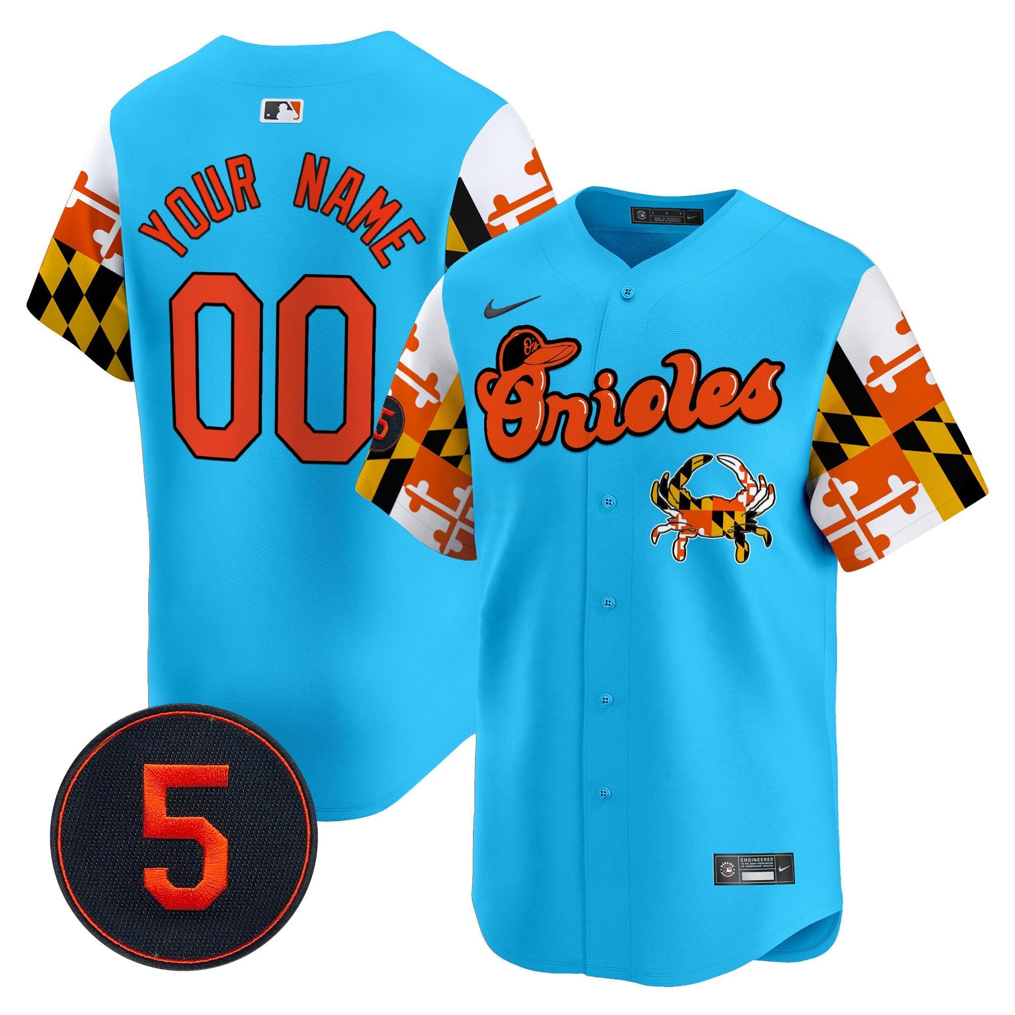 Camisa MLB Baltimore Robinson Patch Vapor Premier Limited Jersey V7