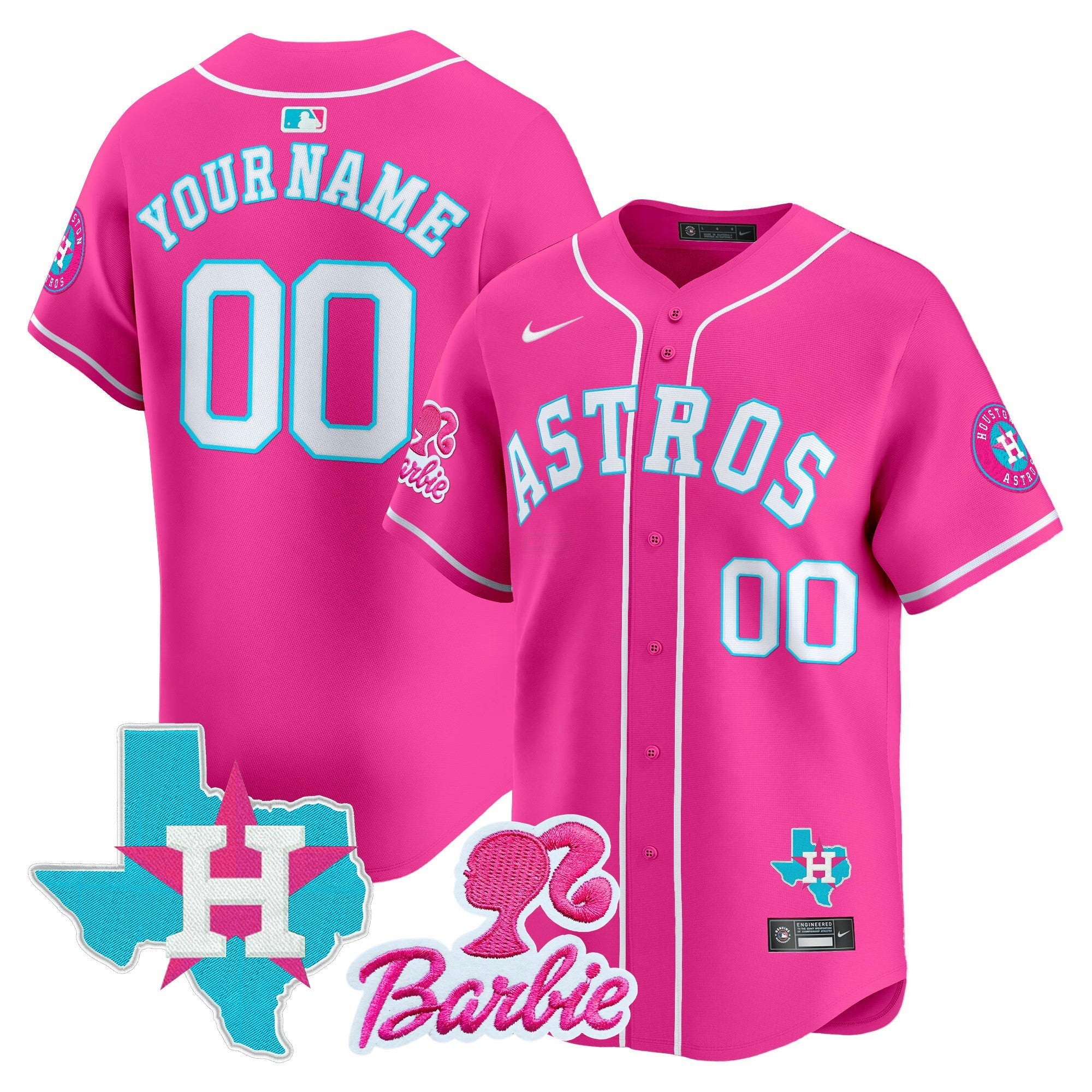Camisa MLB Barbie Patch Vapor Premier Limited Jersey