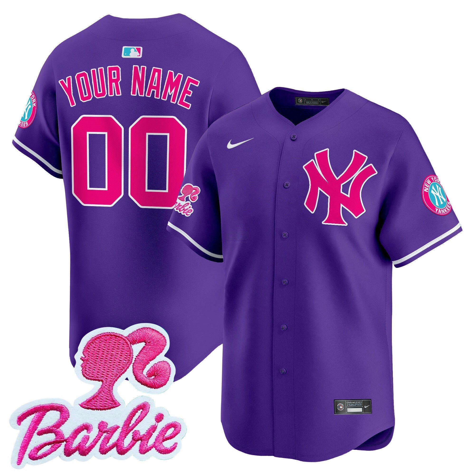 Camisa MLB Barbie Patch Vapor Premier Limited Jersey