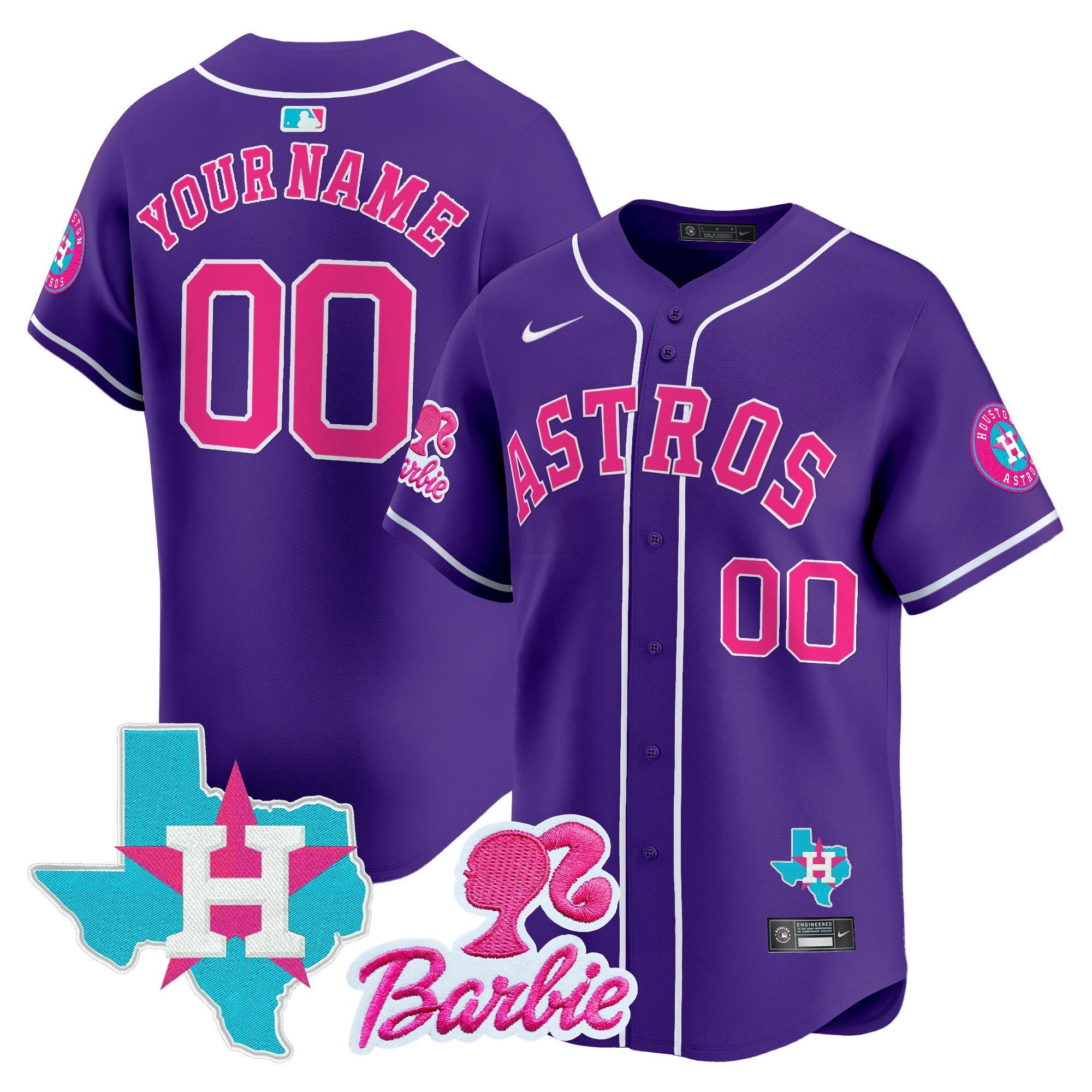 Camisa MLB Barbie Patch Vapor Premier Limited Jersey