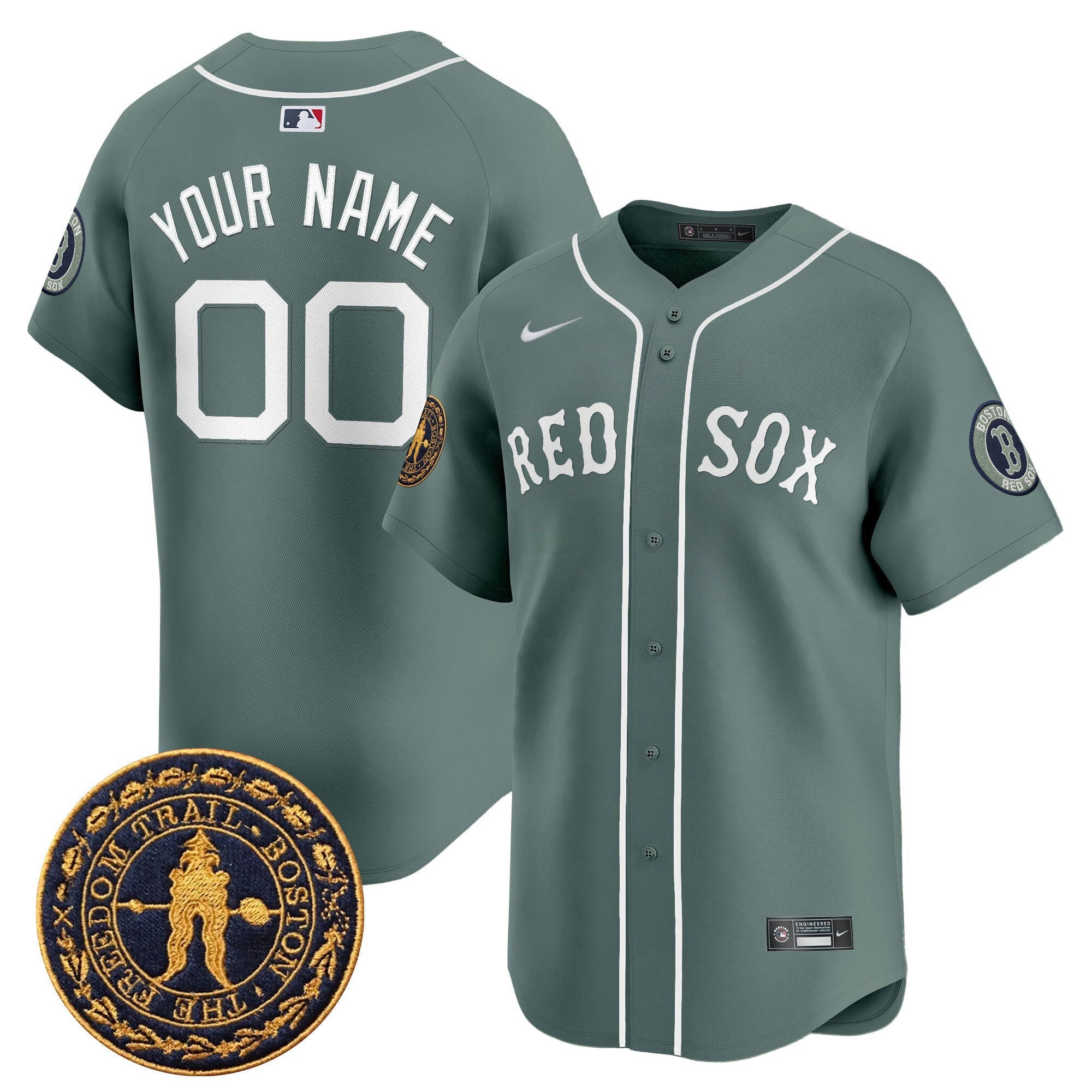Camisa MLB Boston Freedom Trail Patch Vapor Premier Limited Jersey